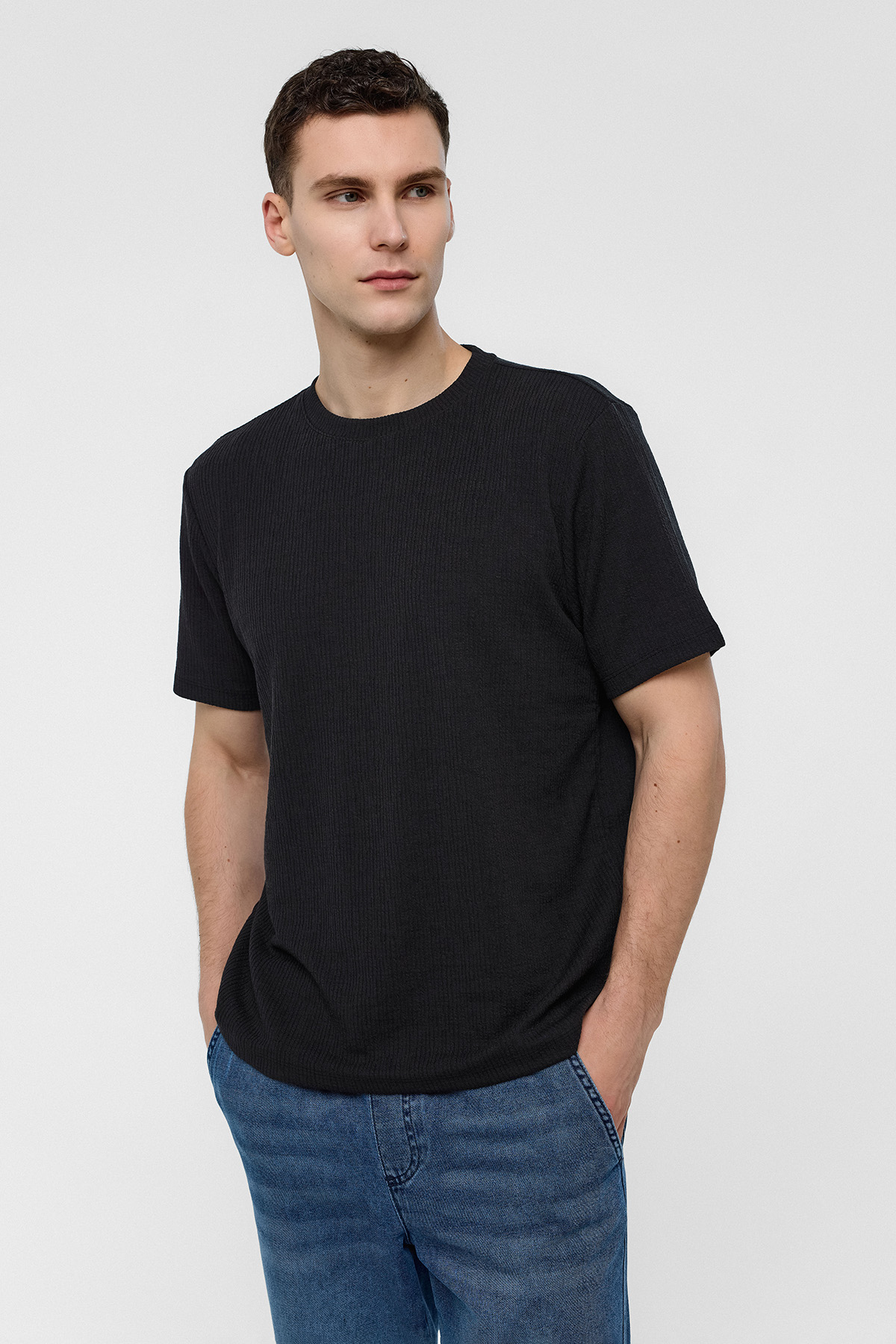 REGULAR FIT BİSİKLET YAKA TSHIRT