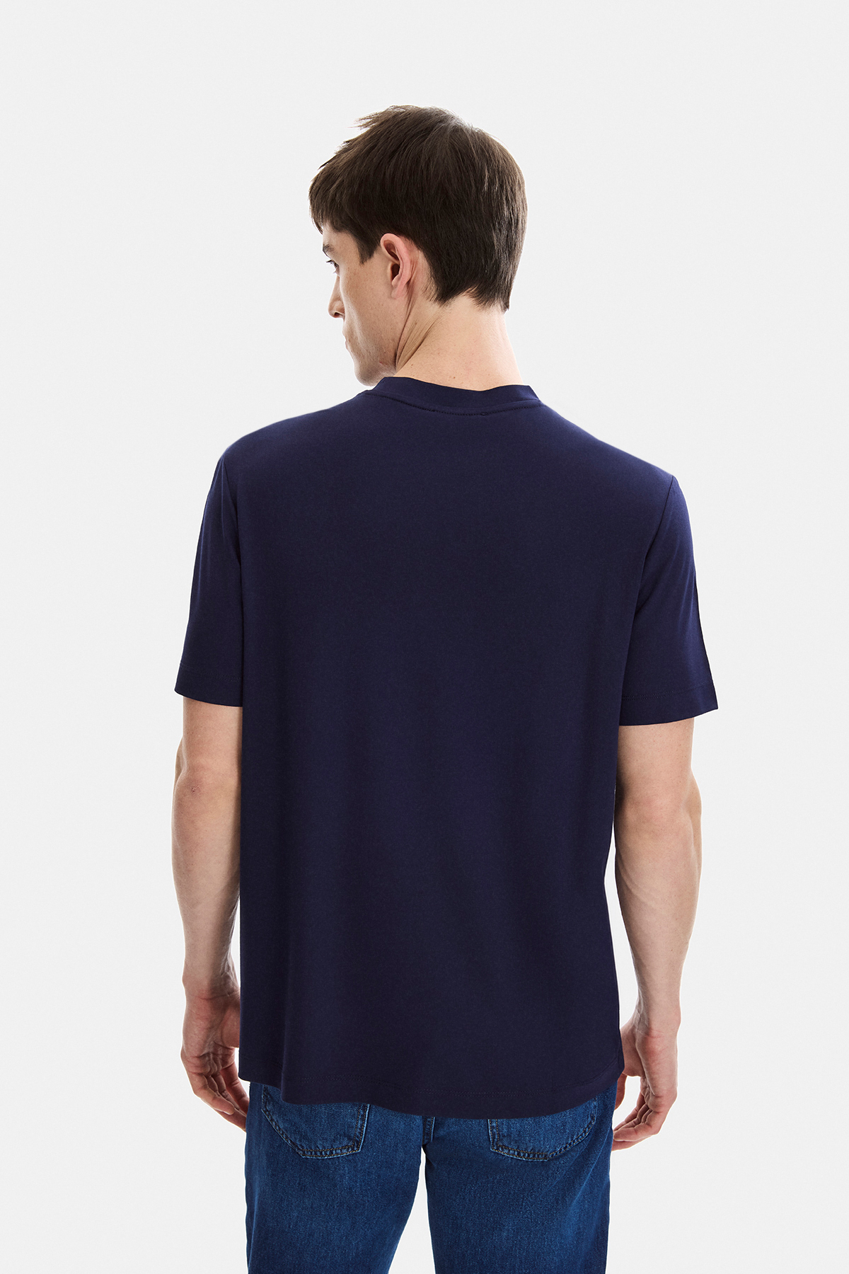 REGULAR FIT BİSİKLET YAKA TSHIRT