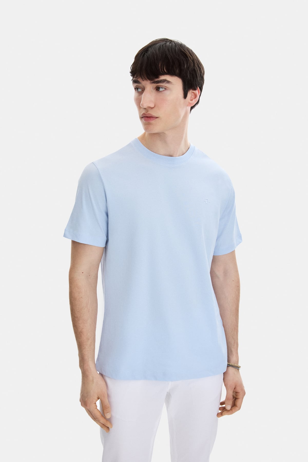 REGULAR FIT BİSİKLET YAKA TSHIRT