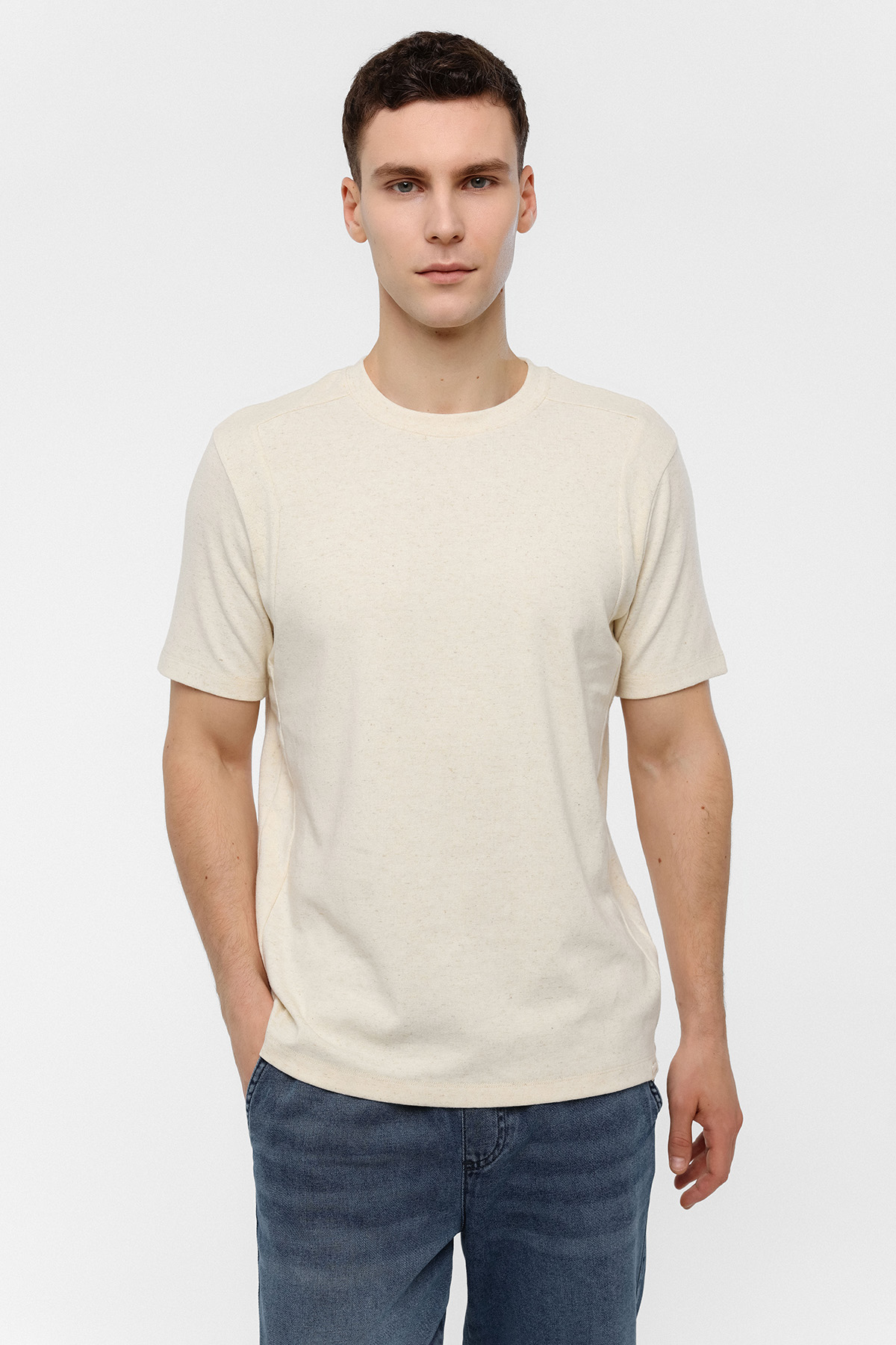 REGULAR FIT BİSİKLET YAKA TSHIRT