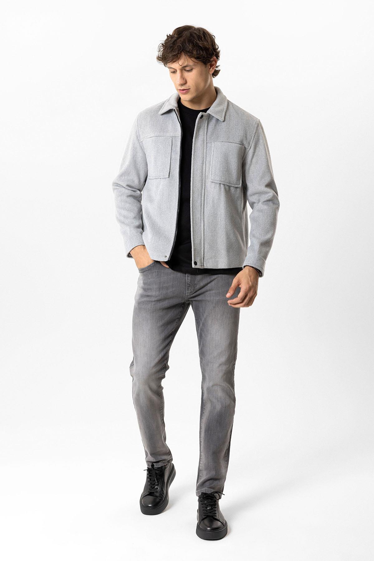 REGULAR FIT CEPLİ KISA MONT