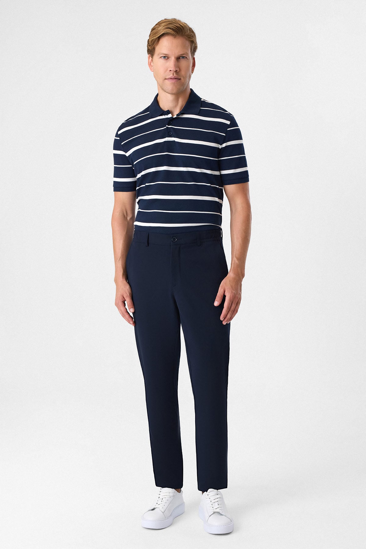 REGULAR FIT DÜĞMELİ POLO YAKA TSHIRT
