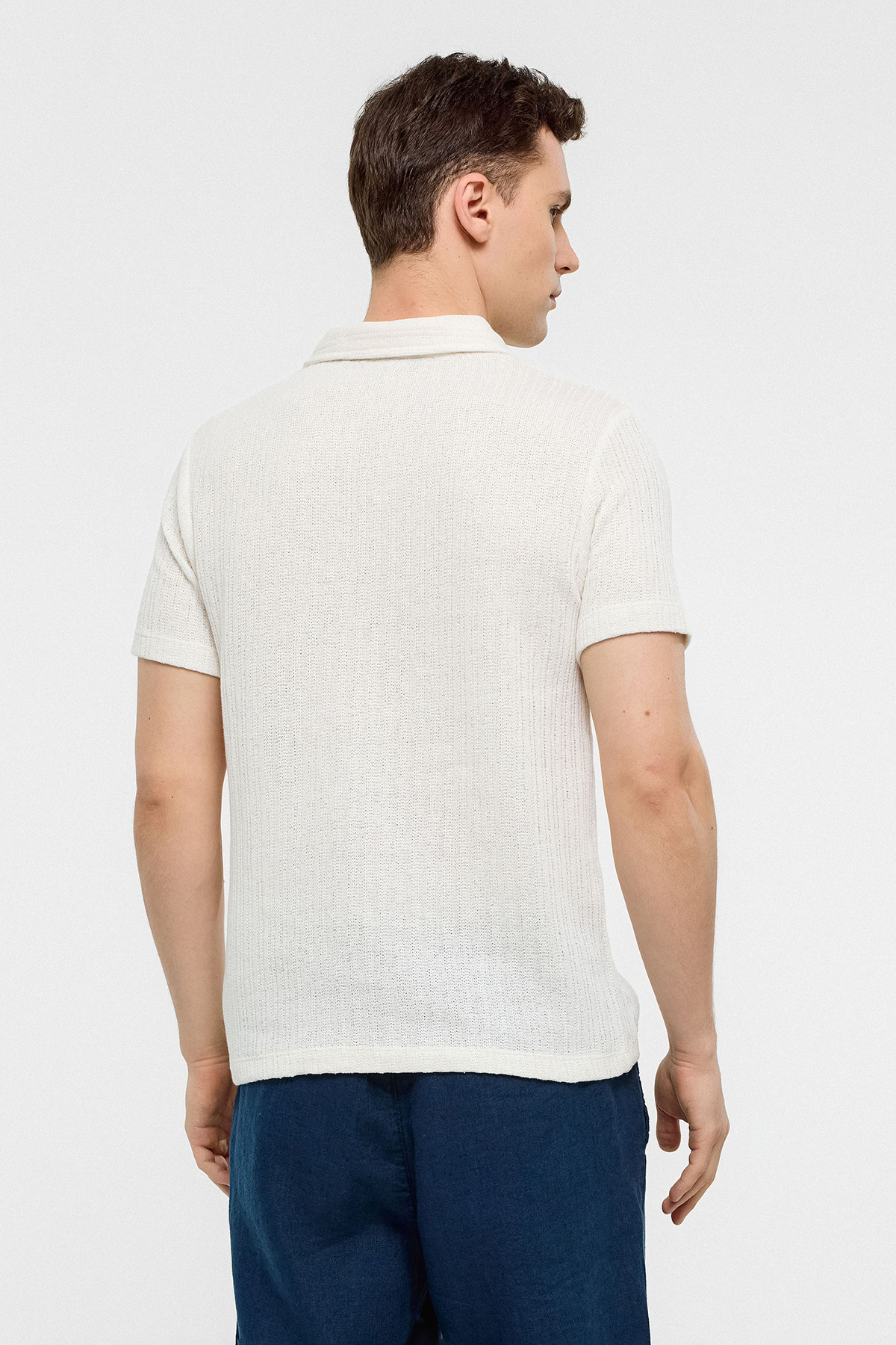 REGULAR FIT DÜĞMESİZ POLO YAKA T-SHIRT
