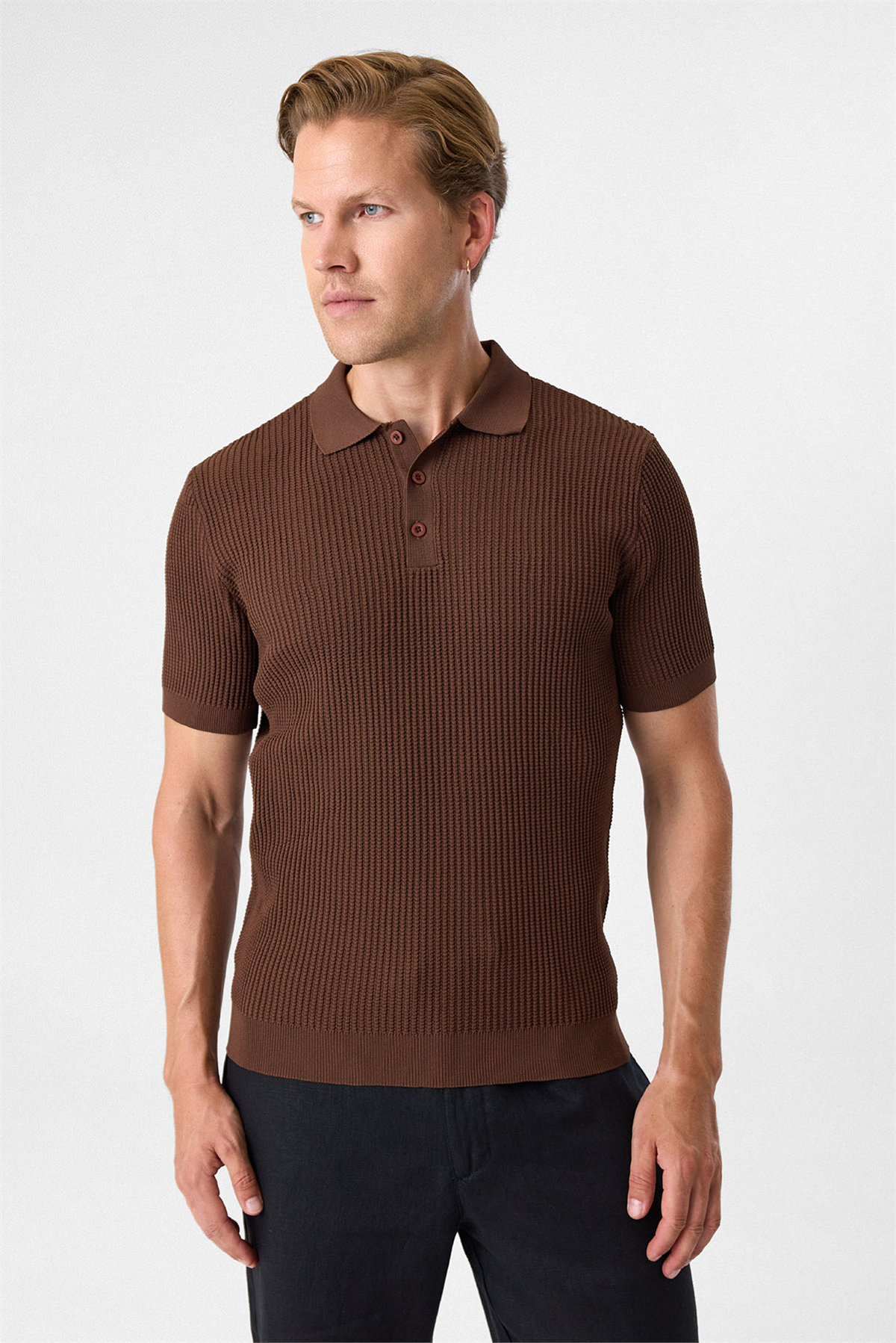 REGULAR FIT DÜĞMESİZ POLO YAKA TRIKO TSHIRT
