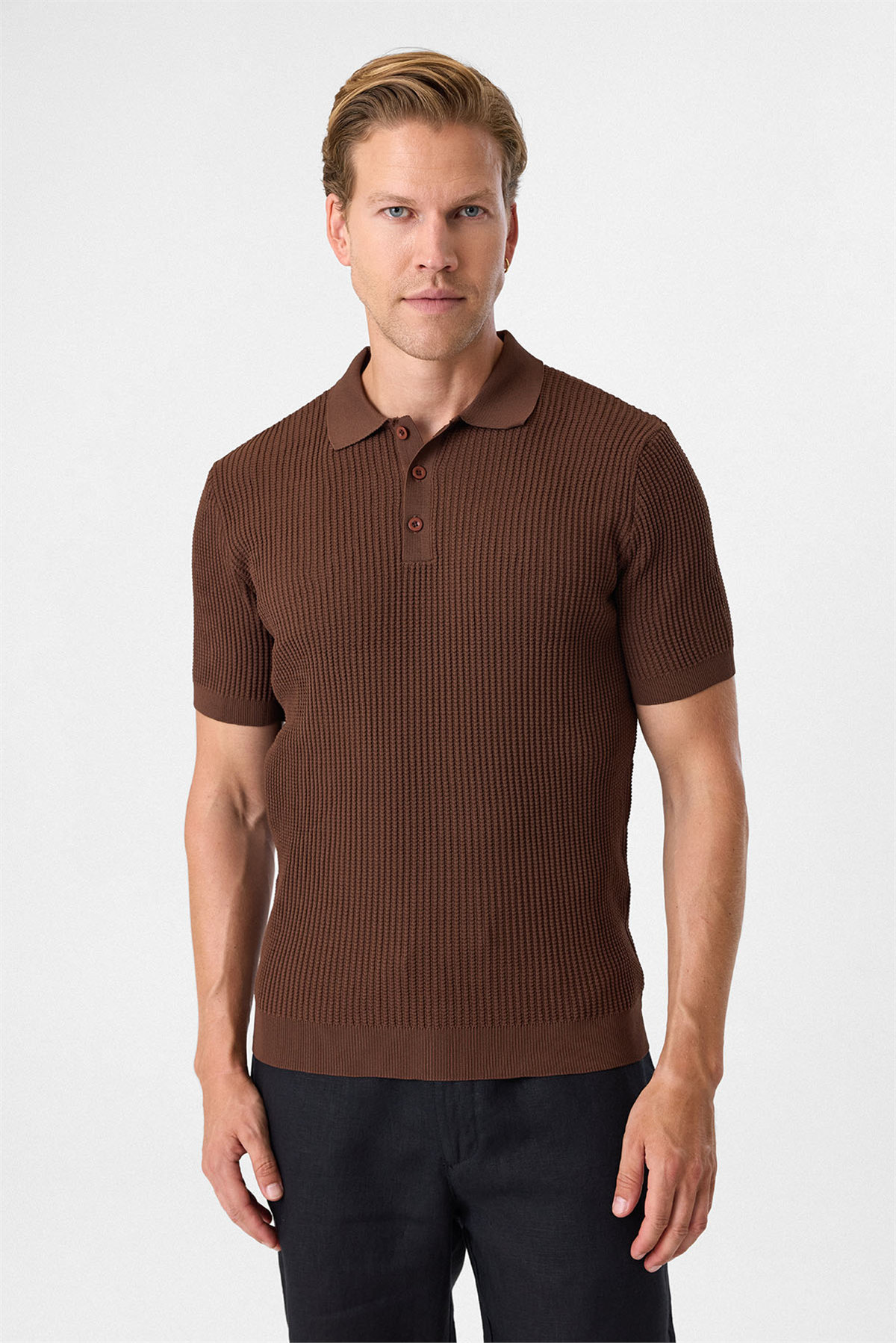 REGULAR FIT DÜĞMESİZ POLO YAKA TRIKO TSHIRT
