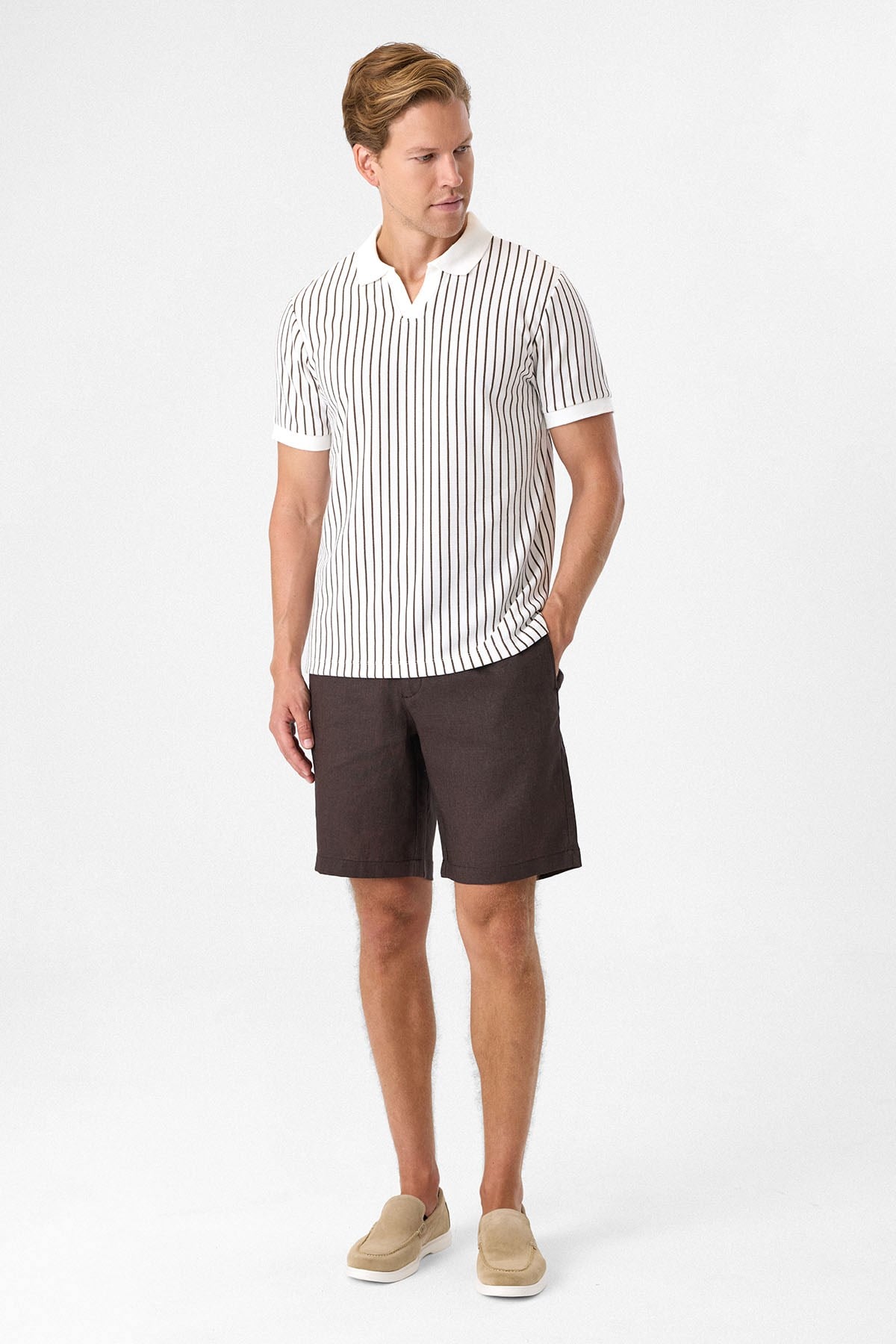 REGULAR FIT DÜĞMESİZ POLO YAKA TSHIRT