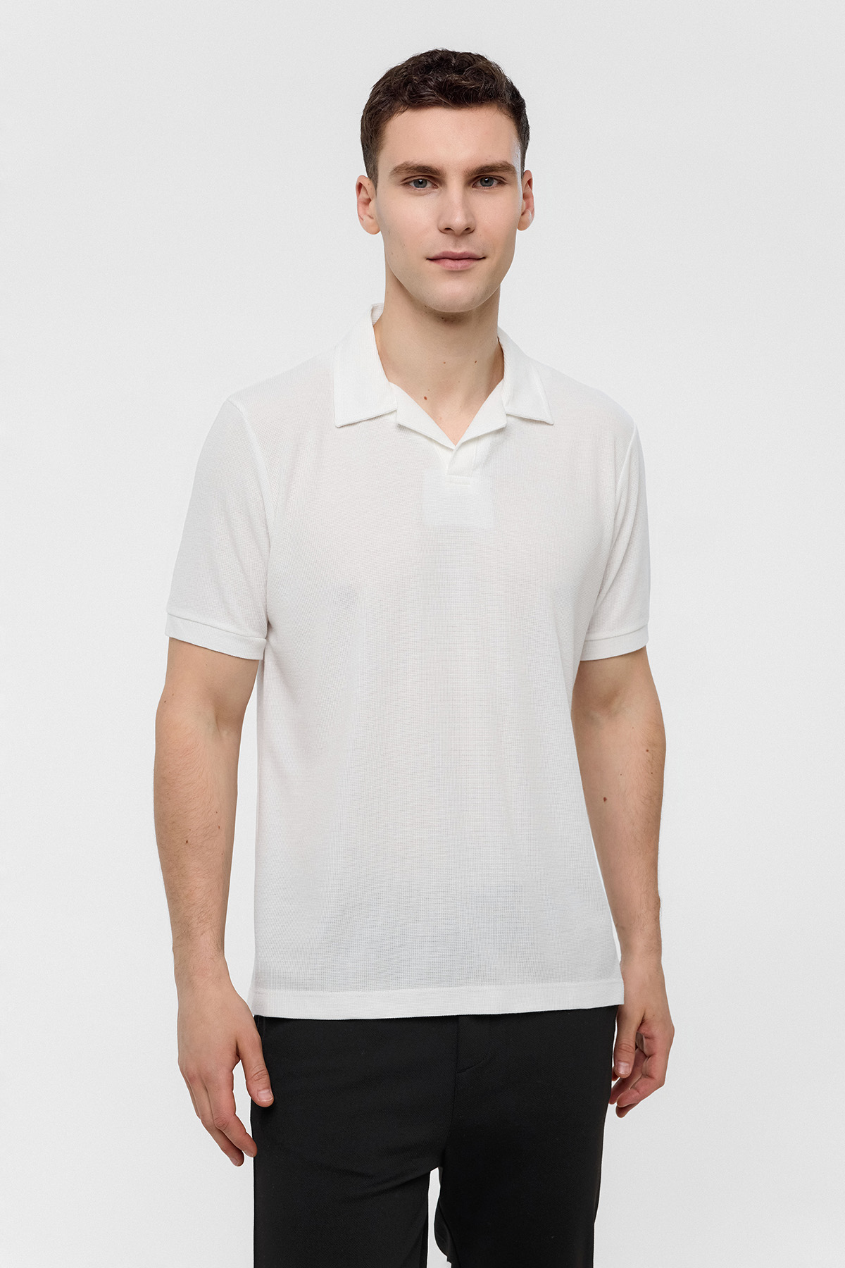 REGULAR FIT DÜĞMESİZ POLO YAKA TSHIRT