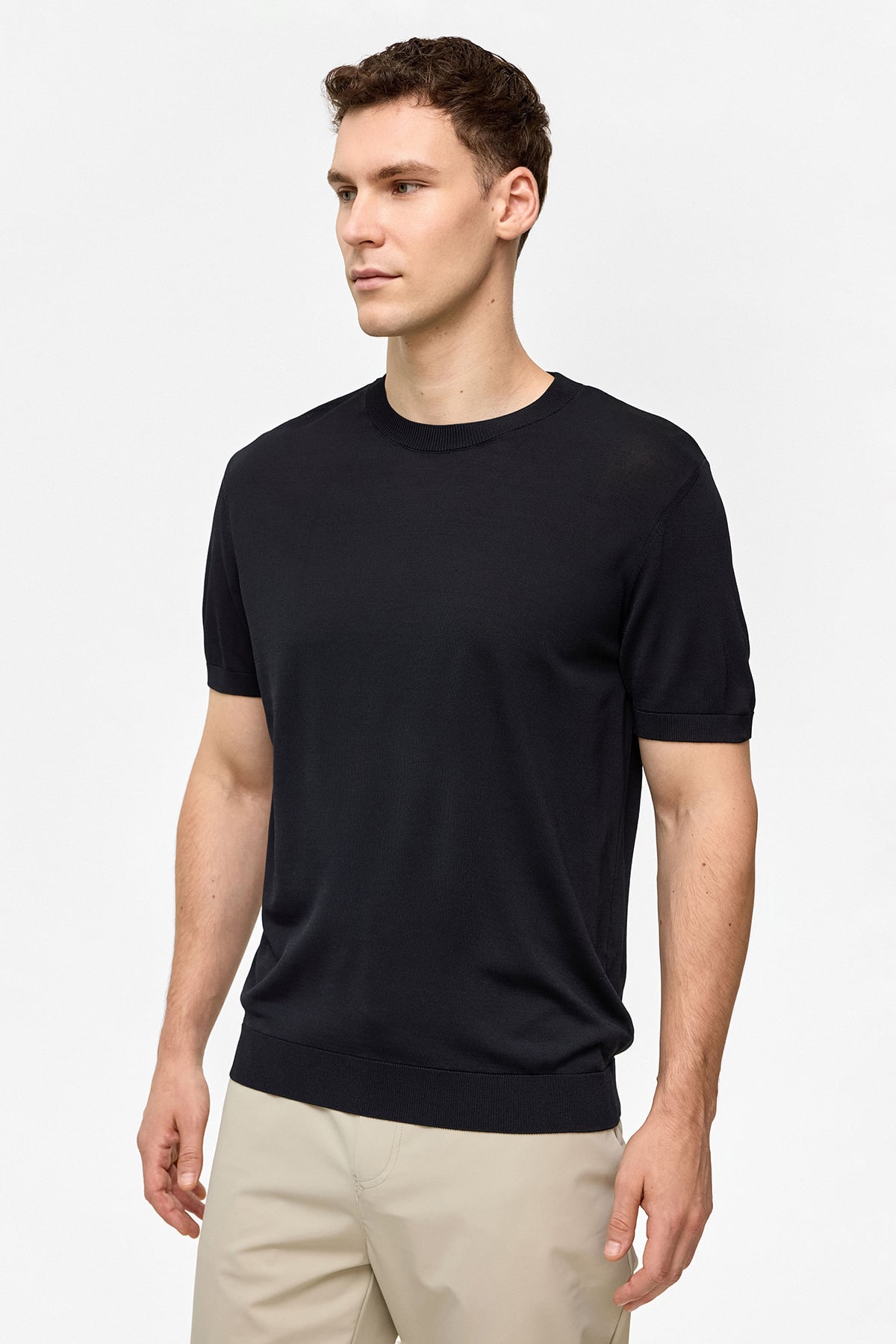 REGULAR FIT KISA KOL TRİKO TSHIRT