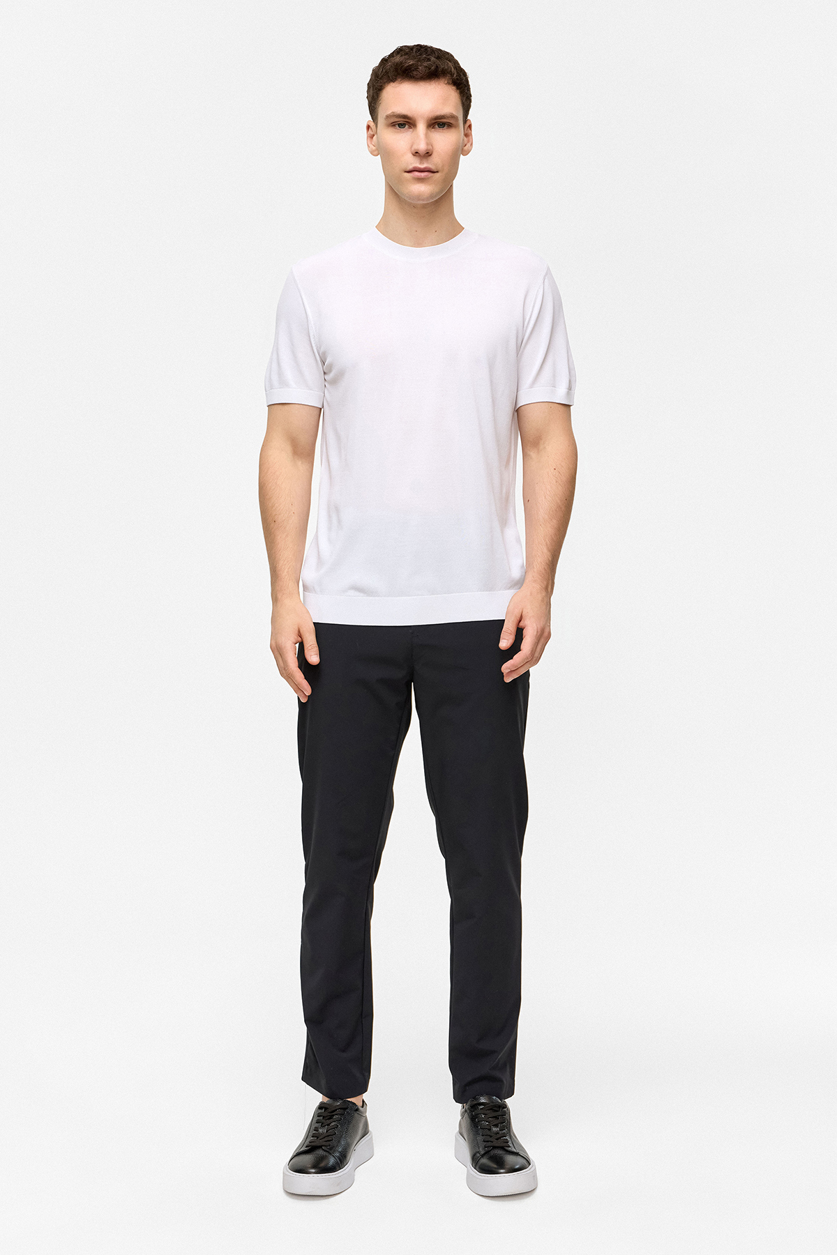REGULAR FIT KISA KOL TRİKO TSHIRT