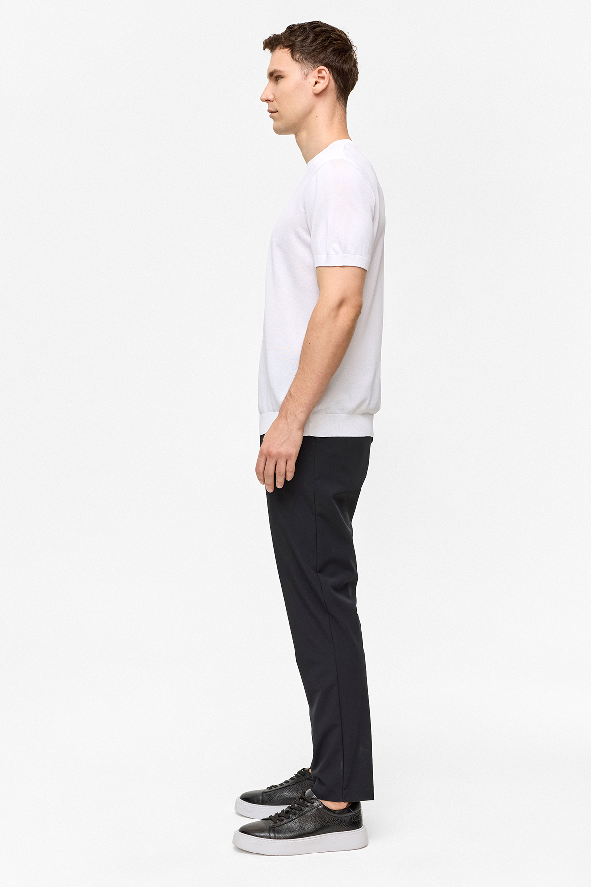 REGULAR FIT KISA KOL TRİKO TSHIRT