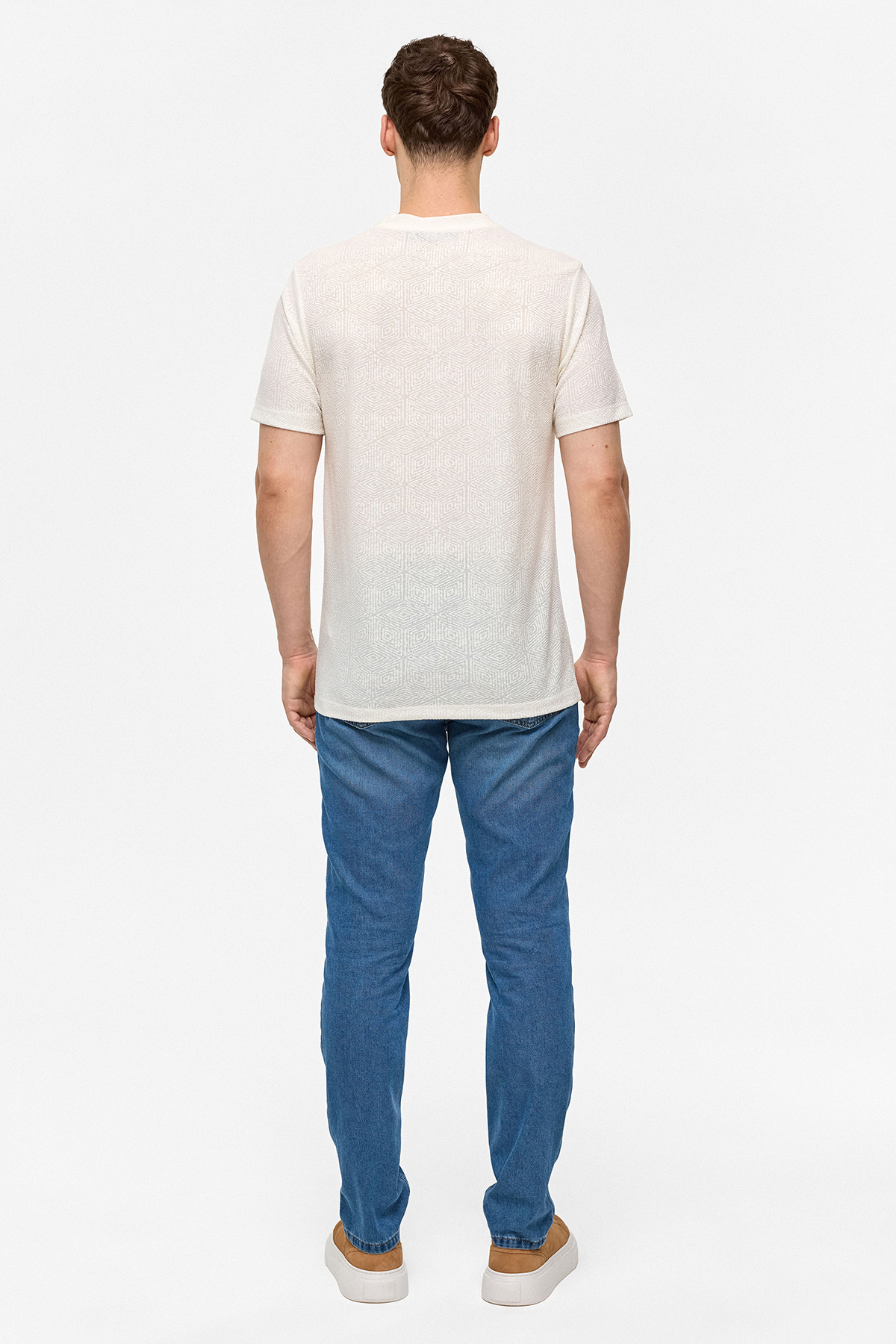 REGULAR FIT KISA KOL TSHIRT