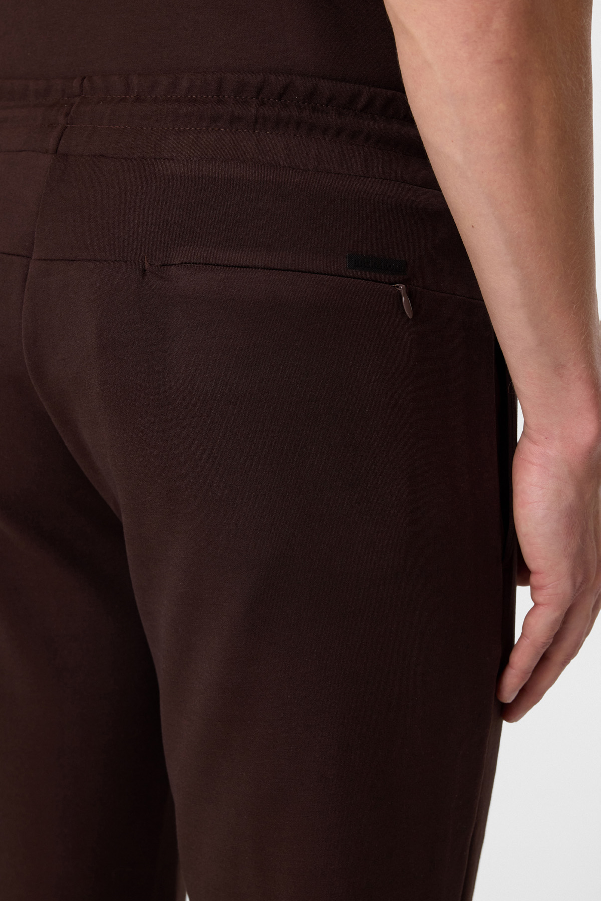 Regular Fit Örme Kahve Jogger Pantolon