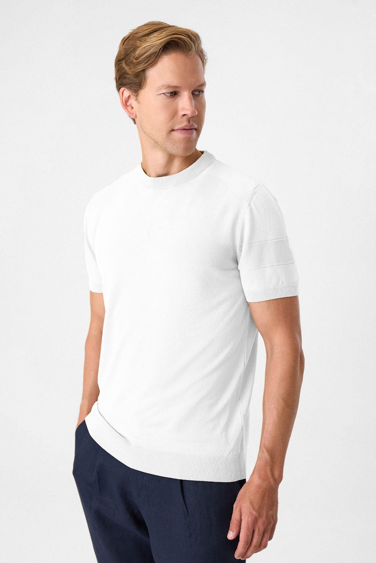 REGULAR FIT ÖRME TRIKO TSHIRT