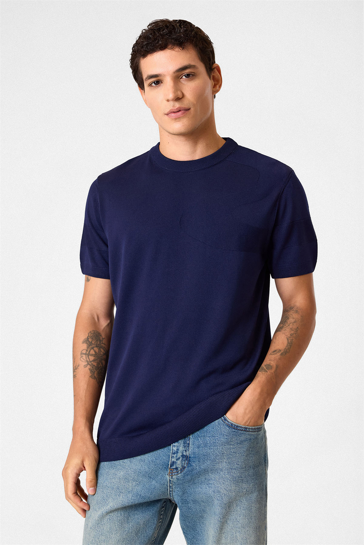 REGULAR FIT ÖRME TRIKO TSHIRT