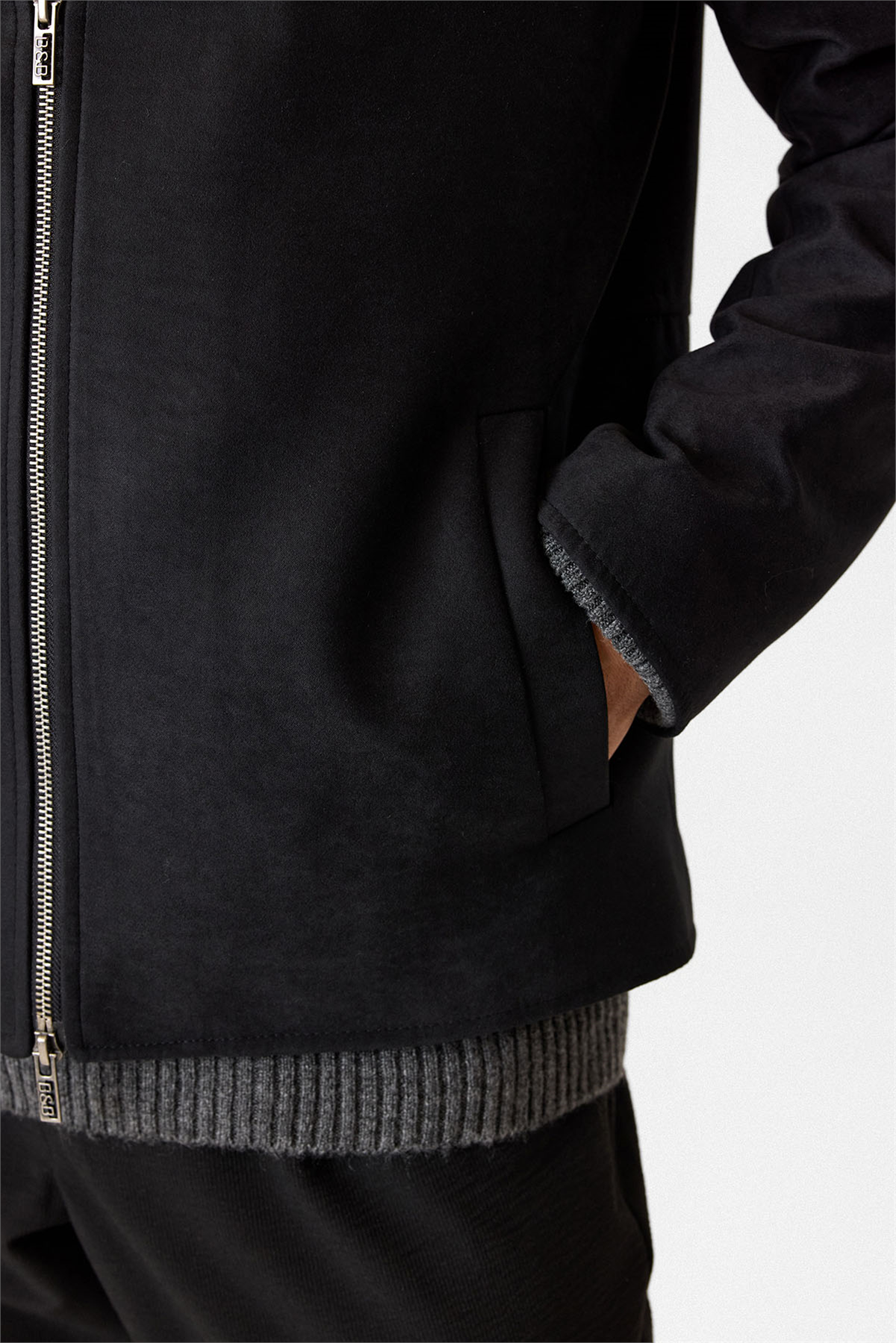 REGULAR FIT SÜET MONT