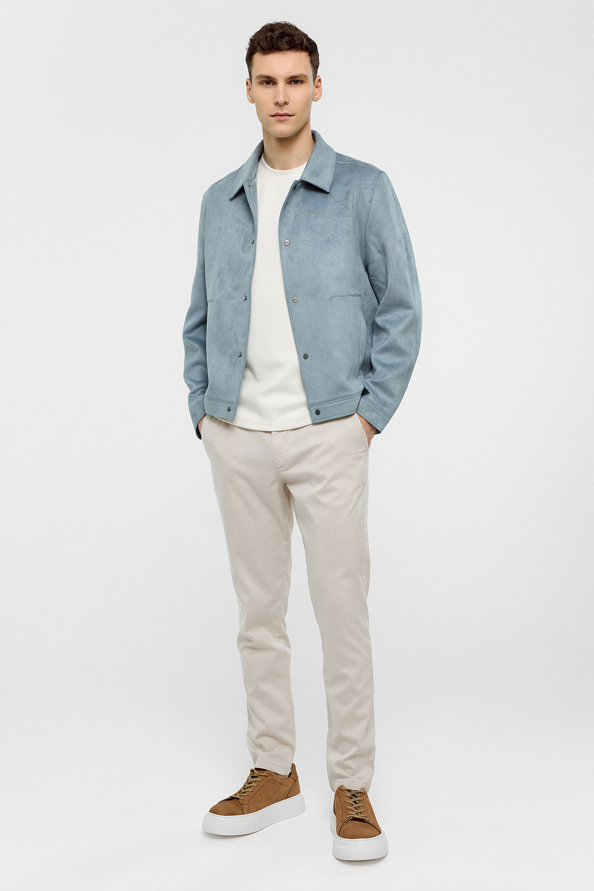 REGULAR FIT SÜET MONT