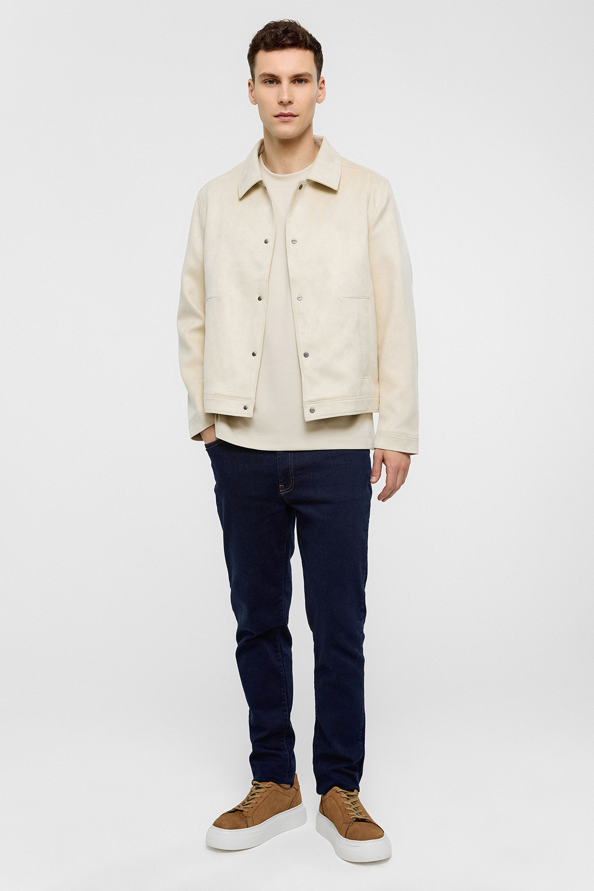 REGULAR FIT SÜET MONT