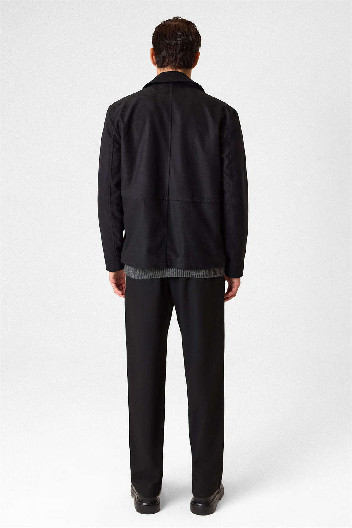 REGULAR FIT SÜET MONT