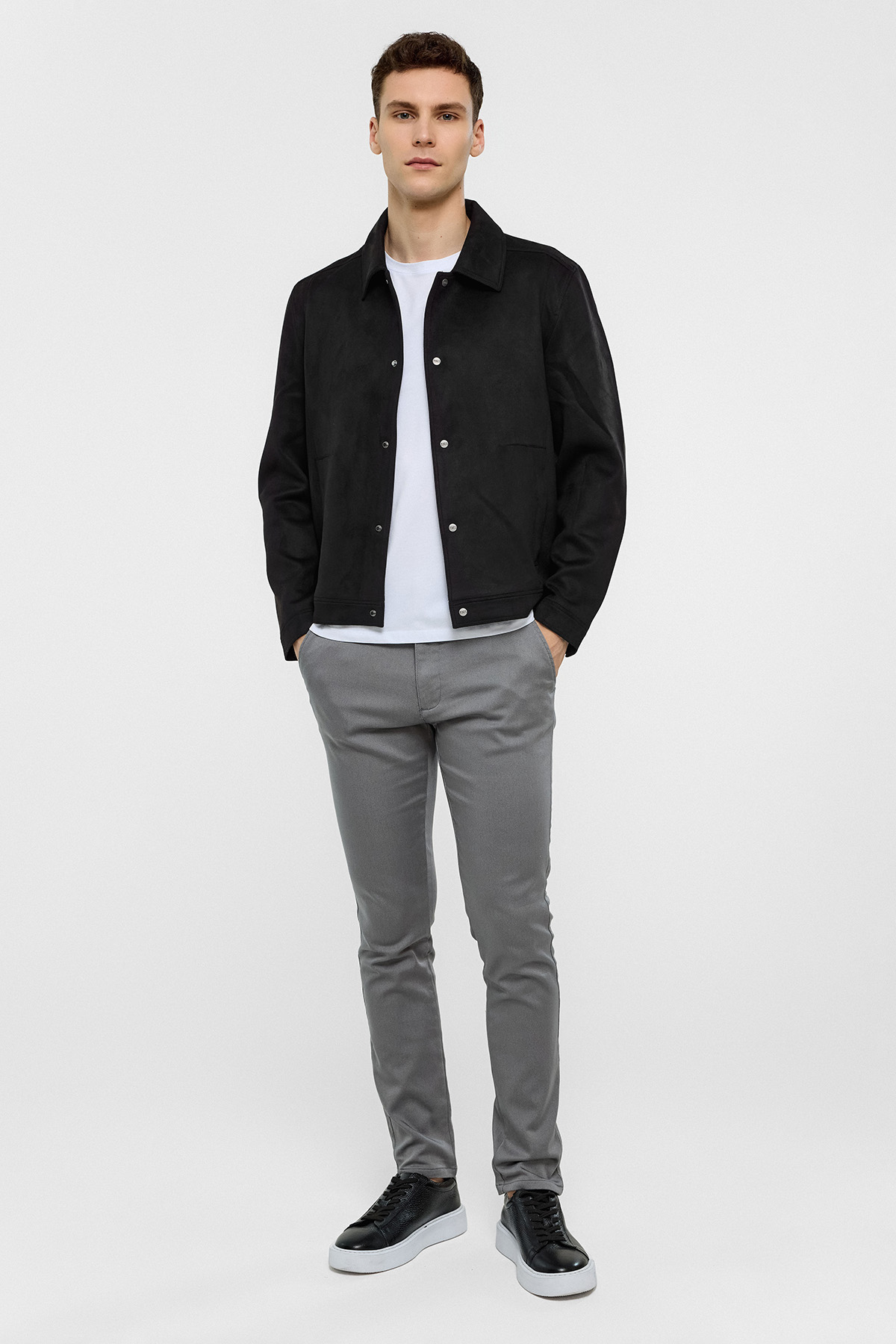 REGULAR FIT SÜET MONT