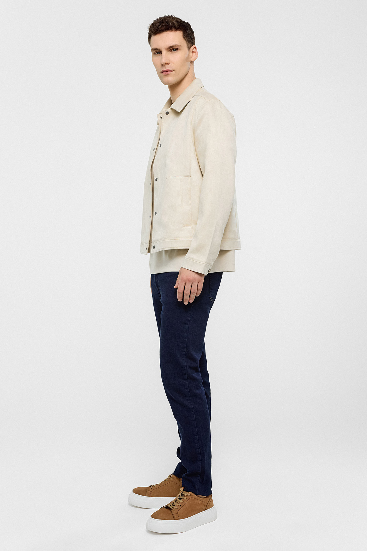 REGULAR FIT SÜET MONT
