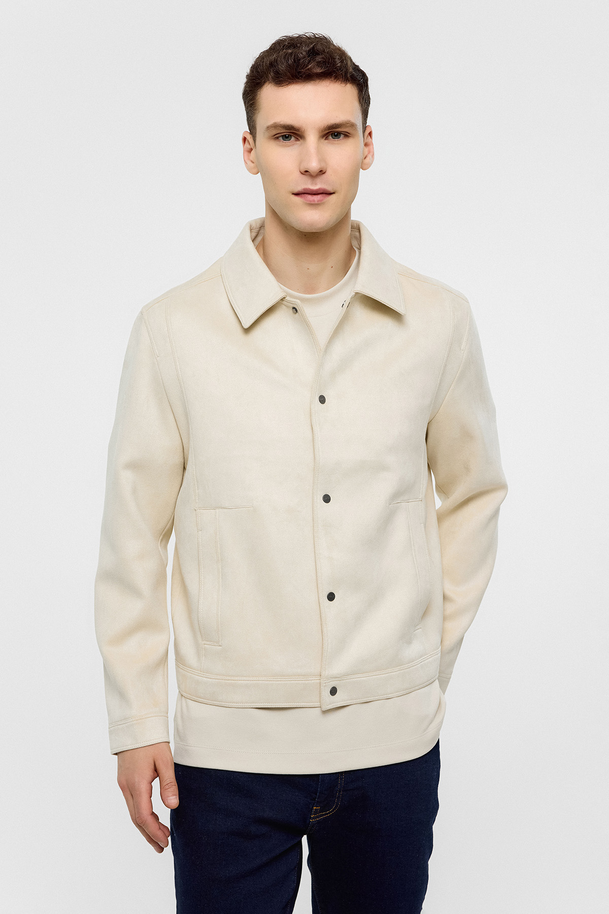 REGULAR FIT SÜET MONT