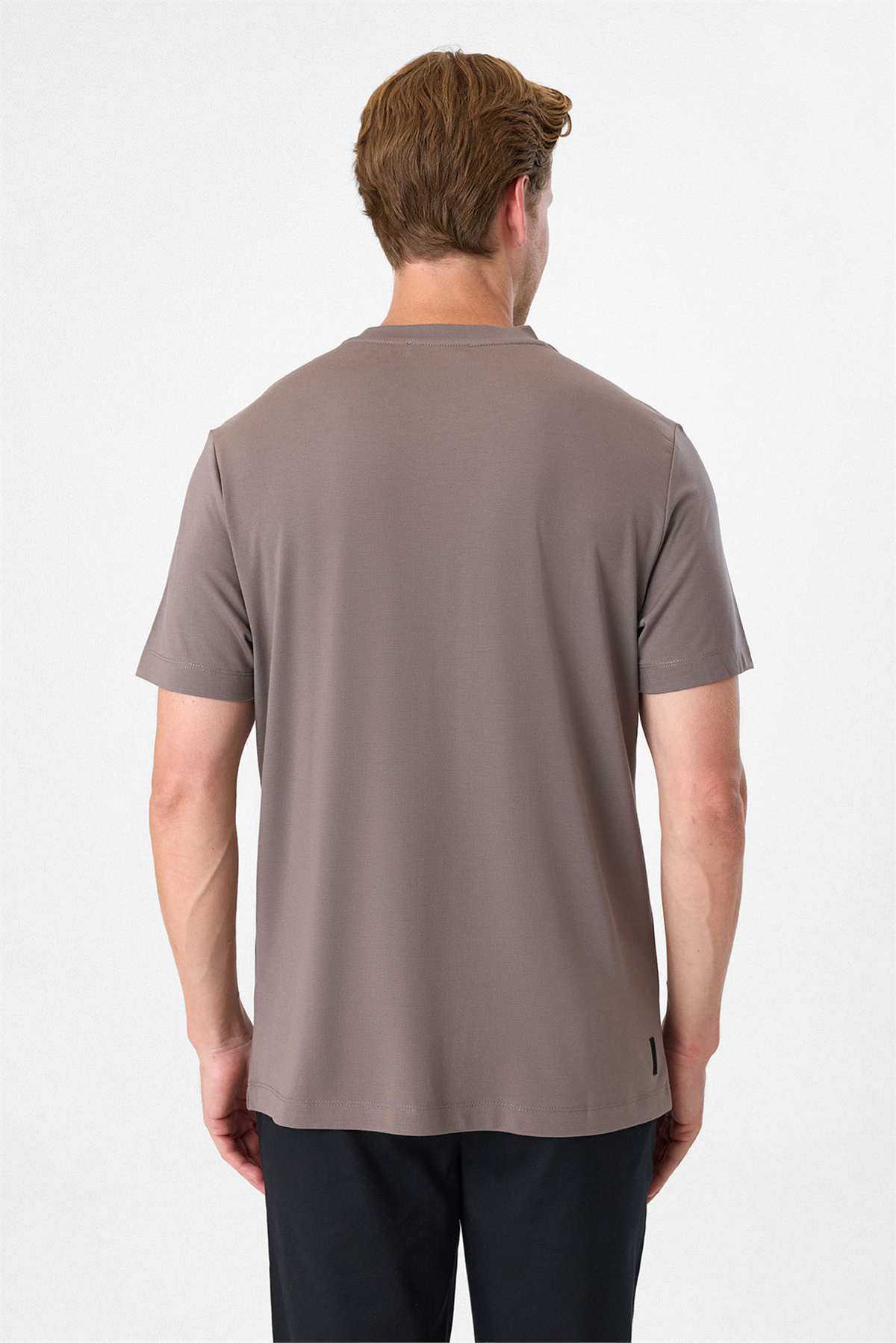 Regular Fit Vizon Bisiklet Yaka Tişört