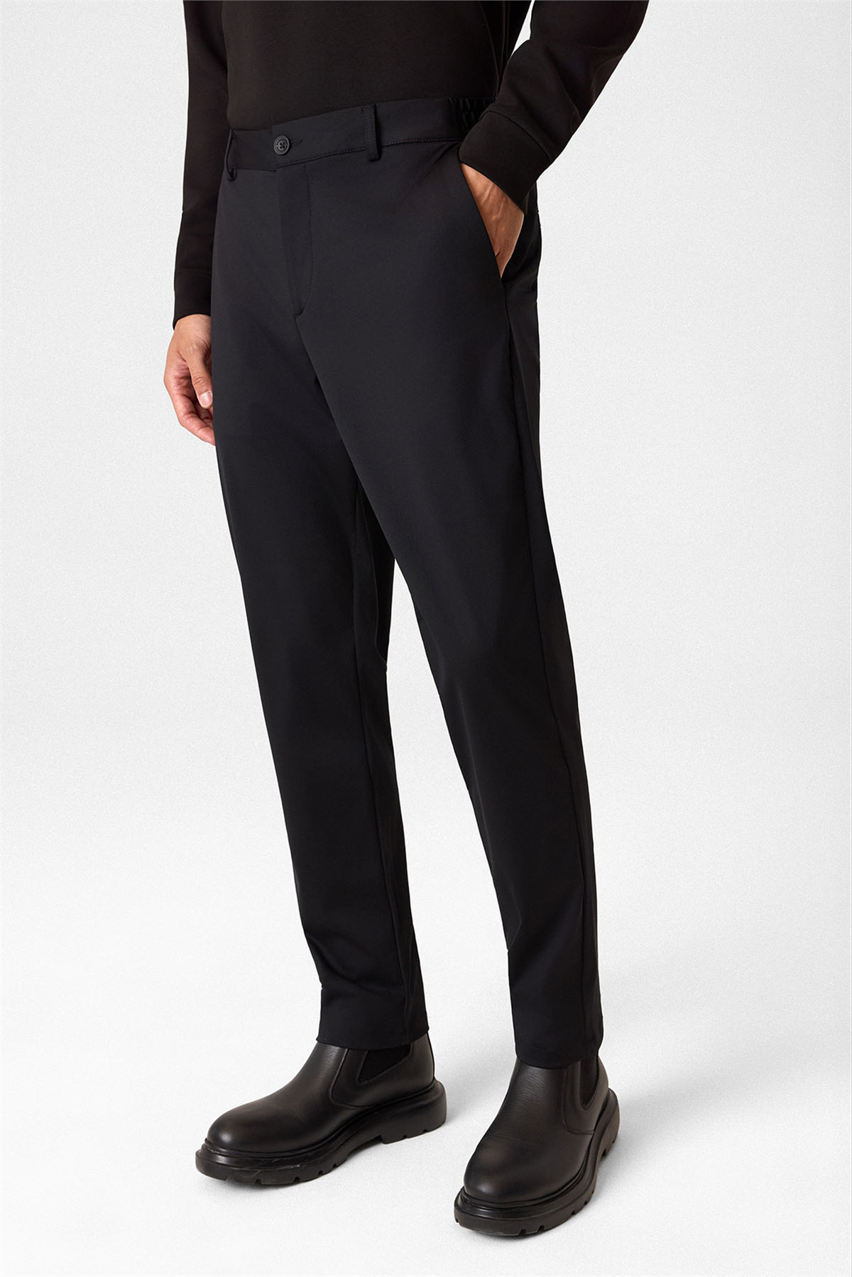 Siyah Comfort Fit Jogger Pantolon