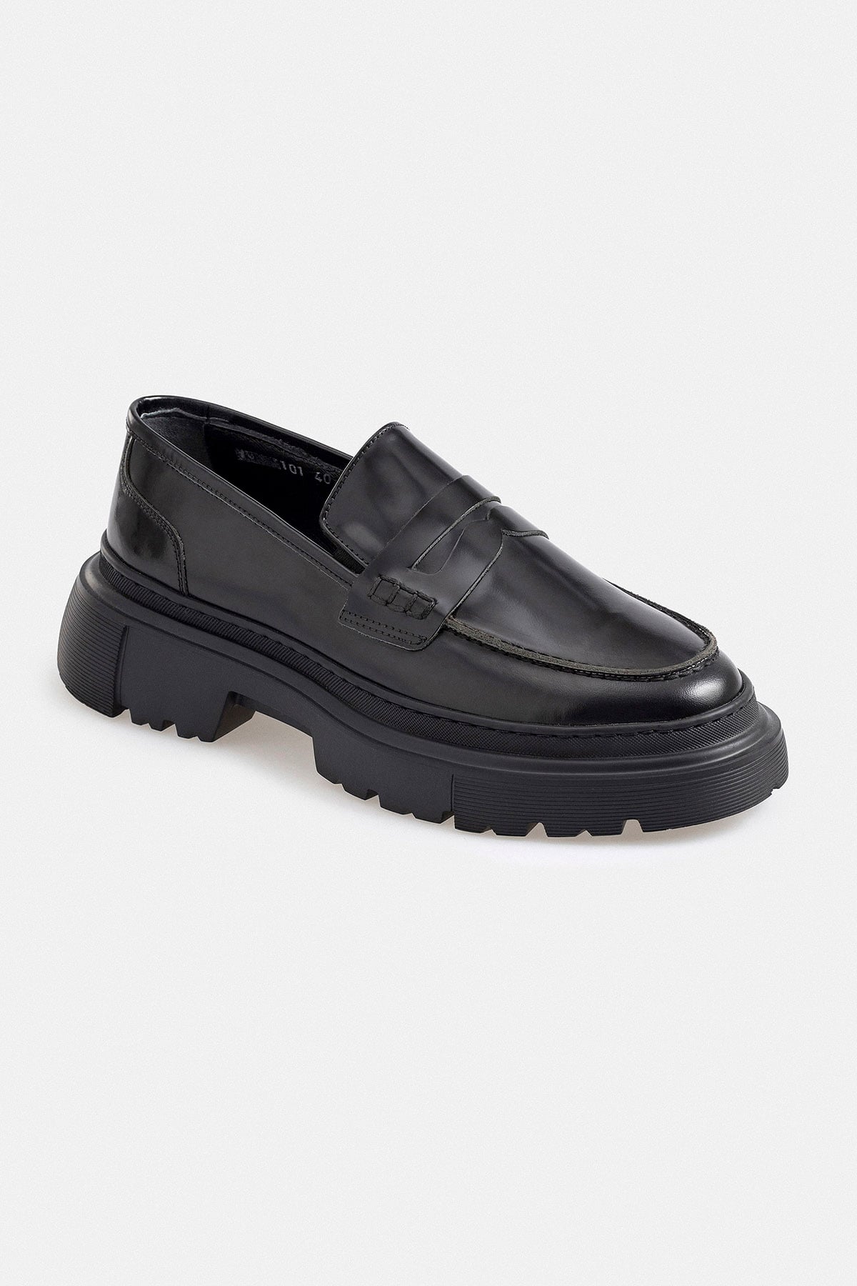 Siyah Deri Loafer