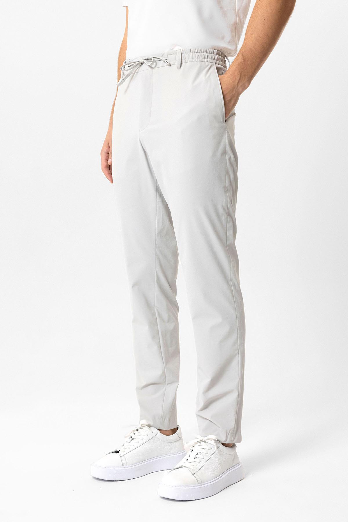 SLIM FIT BEL LASTIKLI PANTOLON