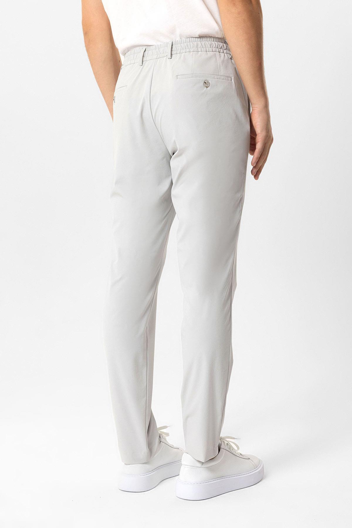 SLIM FIT BEL LASTIKLI PANTOLON