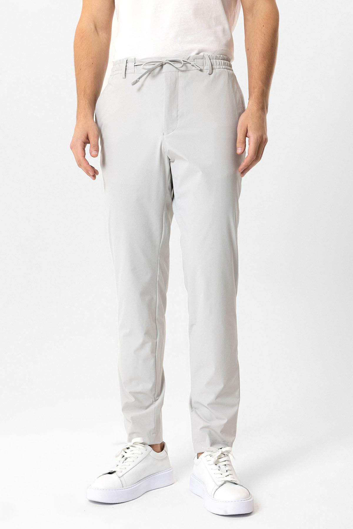 SLIM FIT BEL LASTIKLI PANTOLON