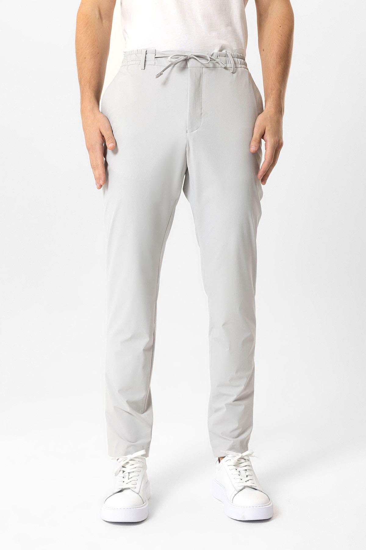 SLIM FIT BEL LASTIKLI PANTOLON