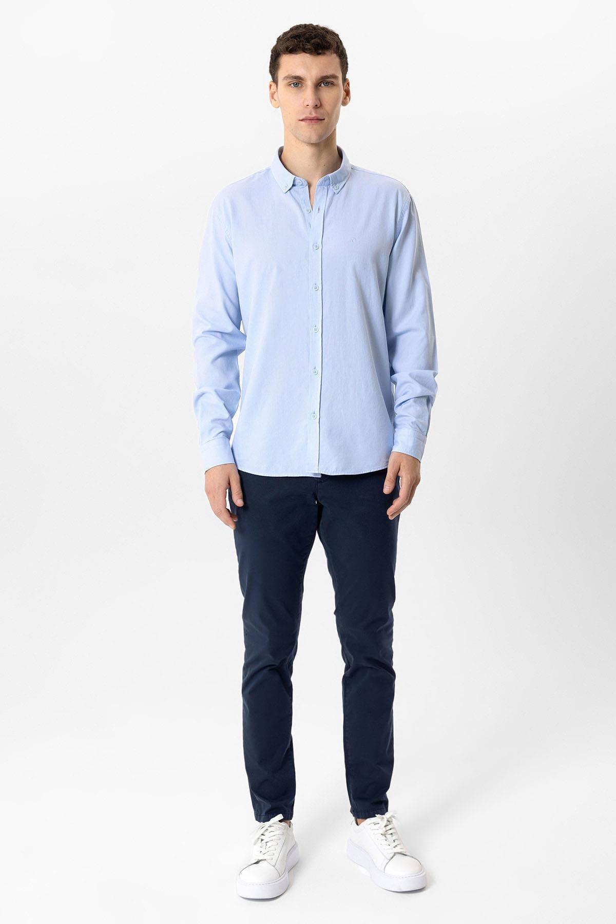 SLIM FIT CEPSİZ REGULAR GÖMLEK