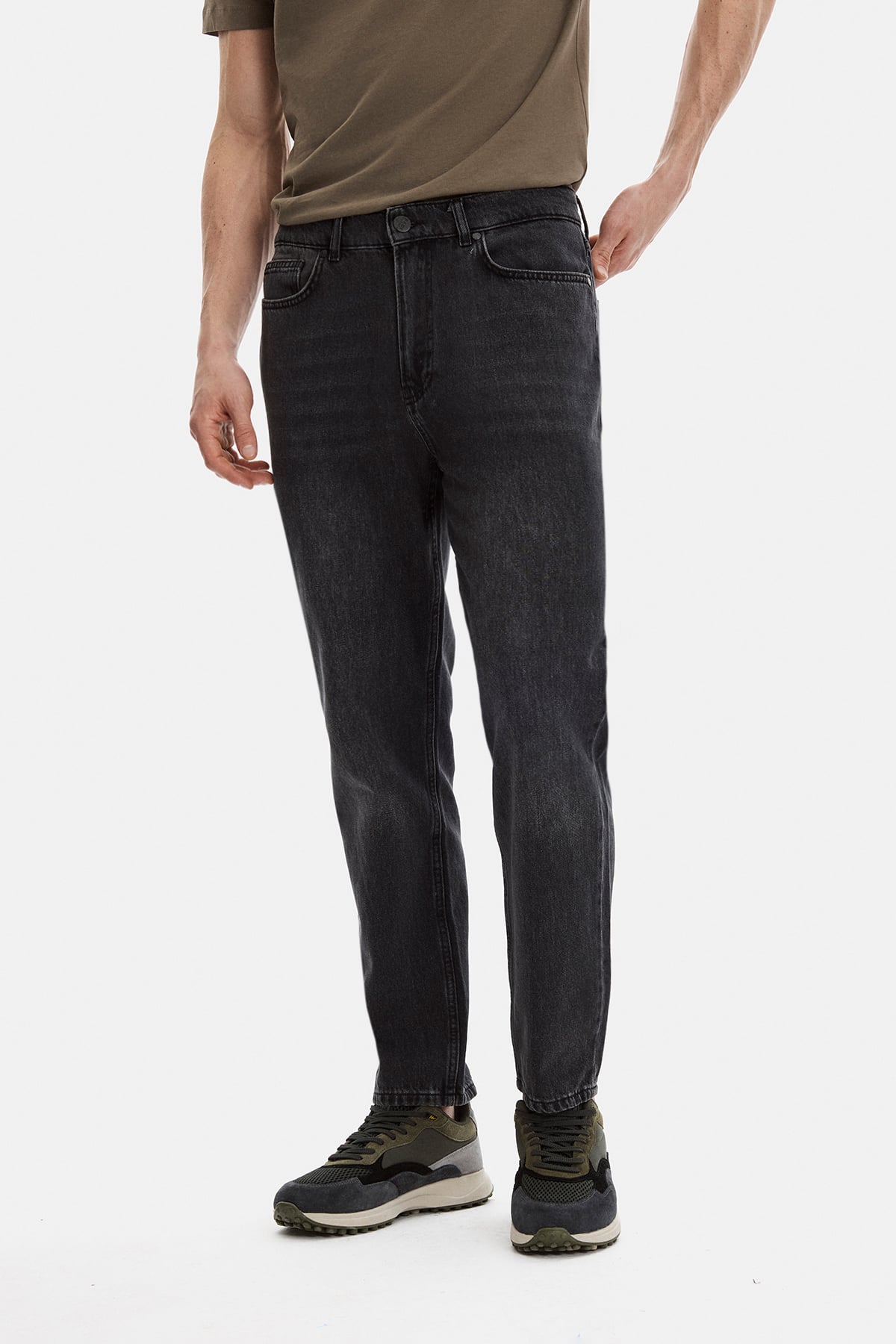 TAPERED FIT DENİM PANTOLON