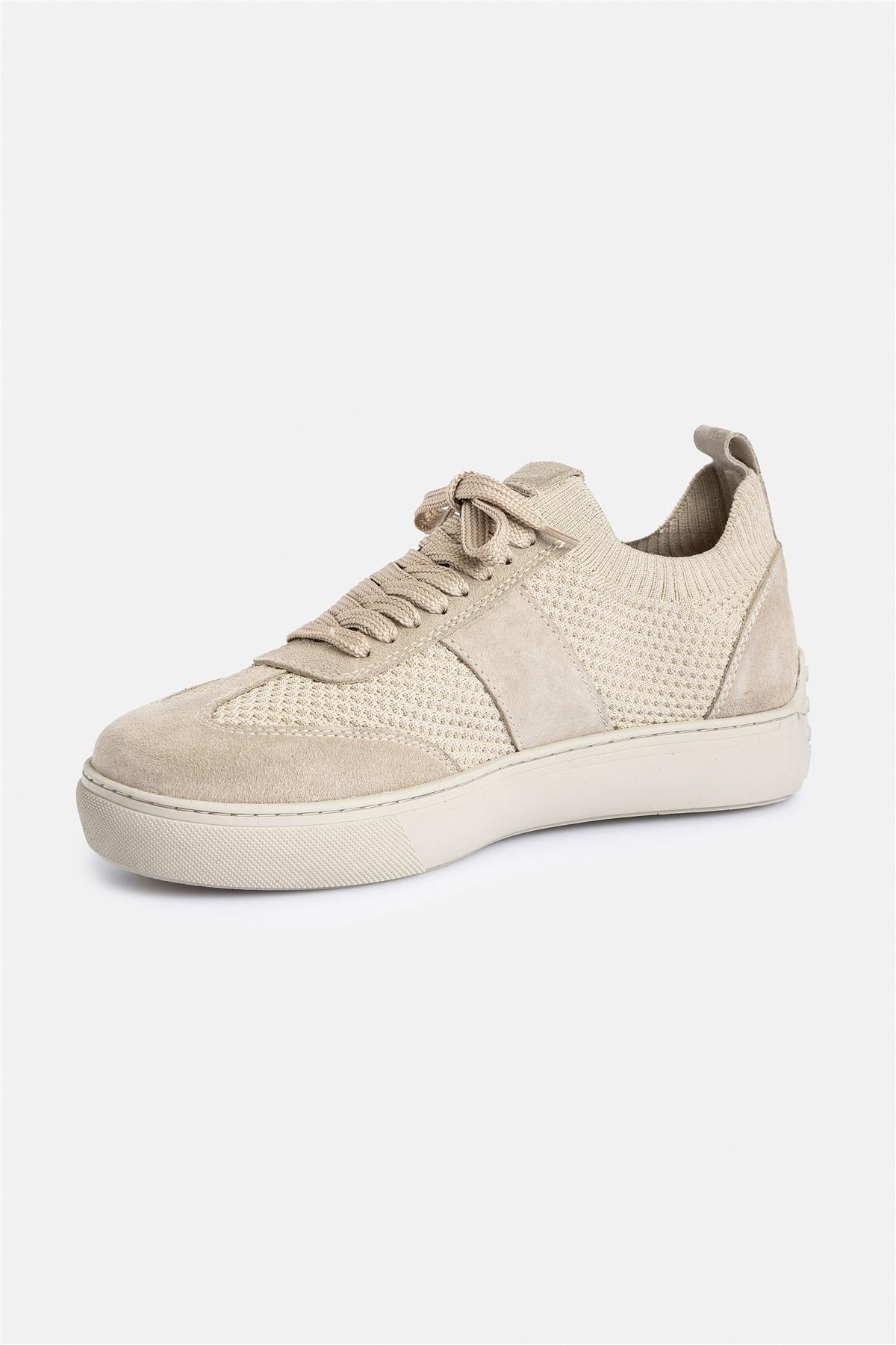 Termo Taban Bej Bağıcıklı Sneaker Ayakkabı