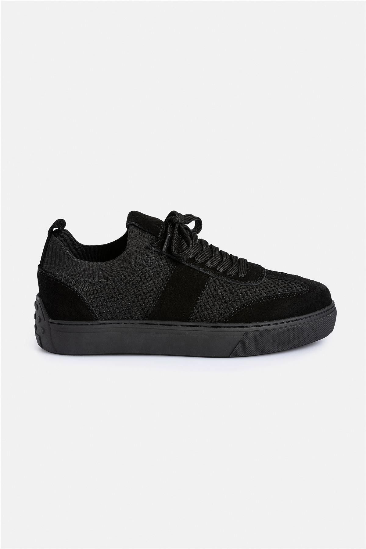 Termo Taban Siyah Bağıcıklı Sneaker Ayakkabı