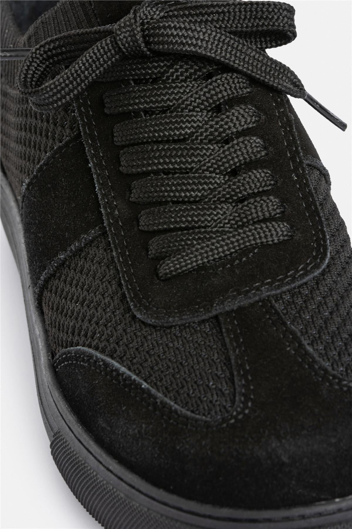 Termo Taban Siyah Bağıcıklı Sneaker Ayakkabı