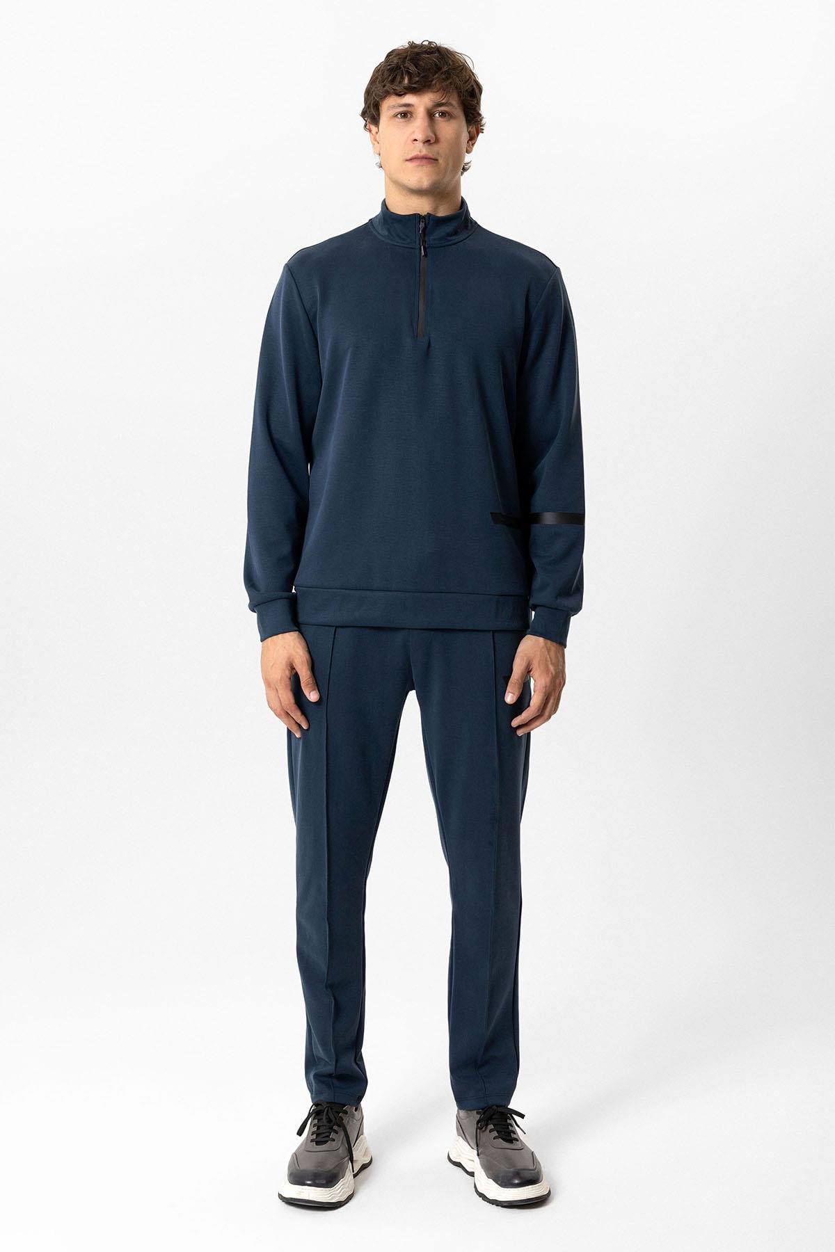 YARIM FERMUARLI REGULAR FIT SWEATSHIRT