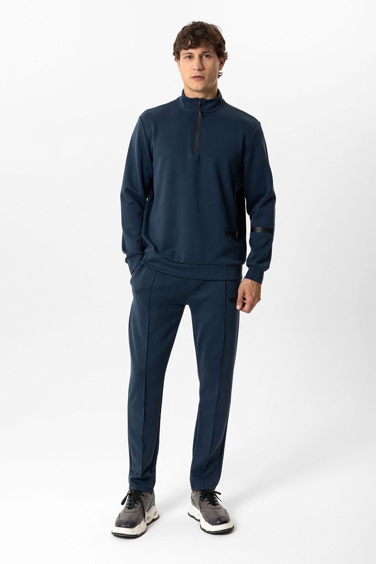 YARIM FERMUARLI REGULAR FIT SWEATSHIRT