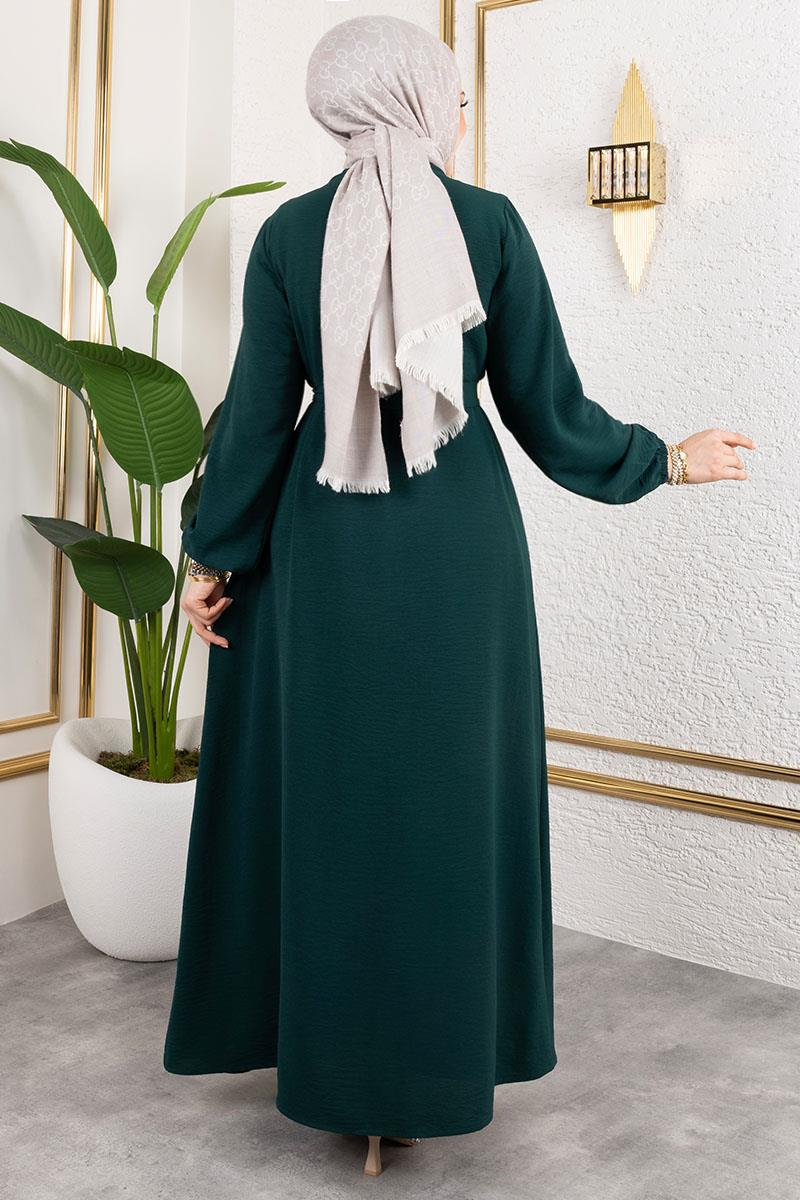 Asil Abaya Takım ZÜMRÜT YEŞİLİ