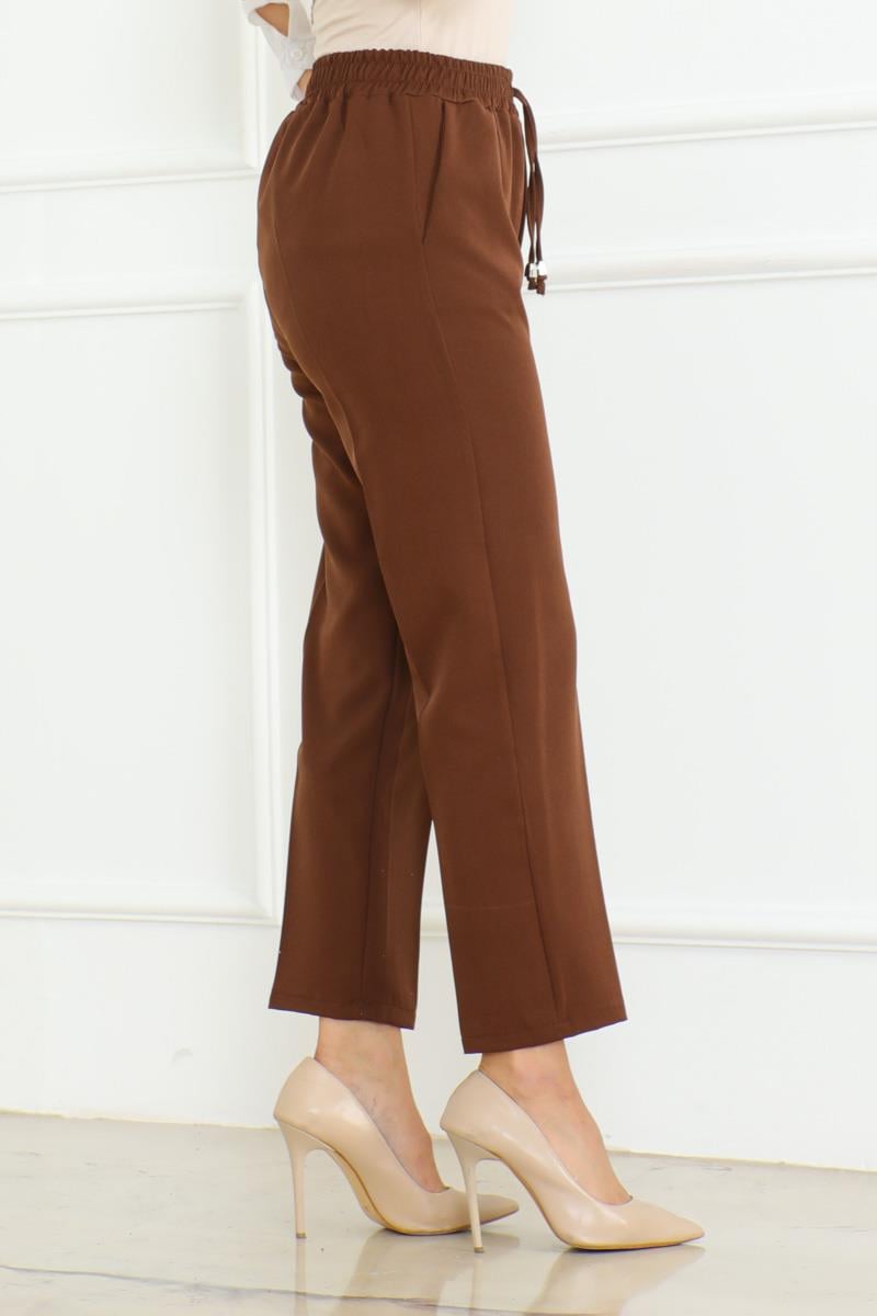 Havuç Model Tesettür Pantolon KAHVERENGİ