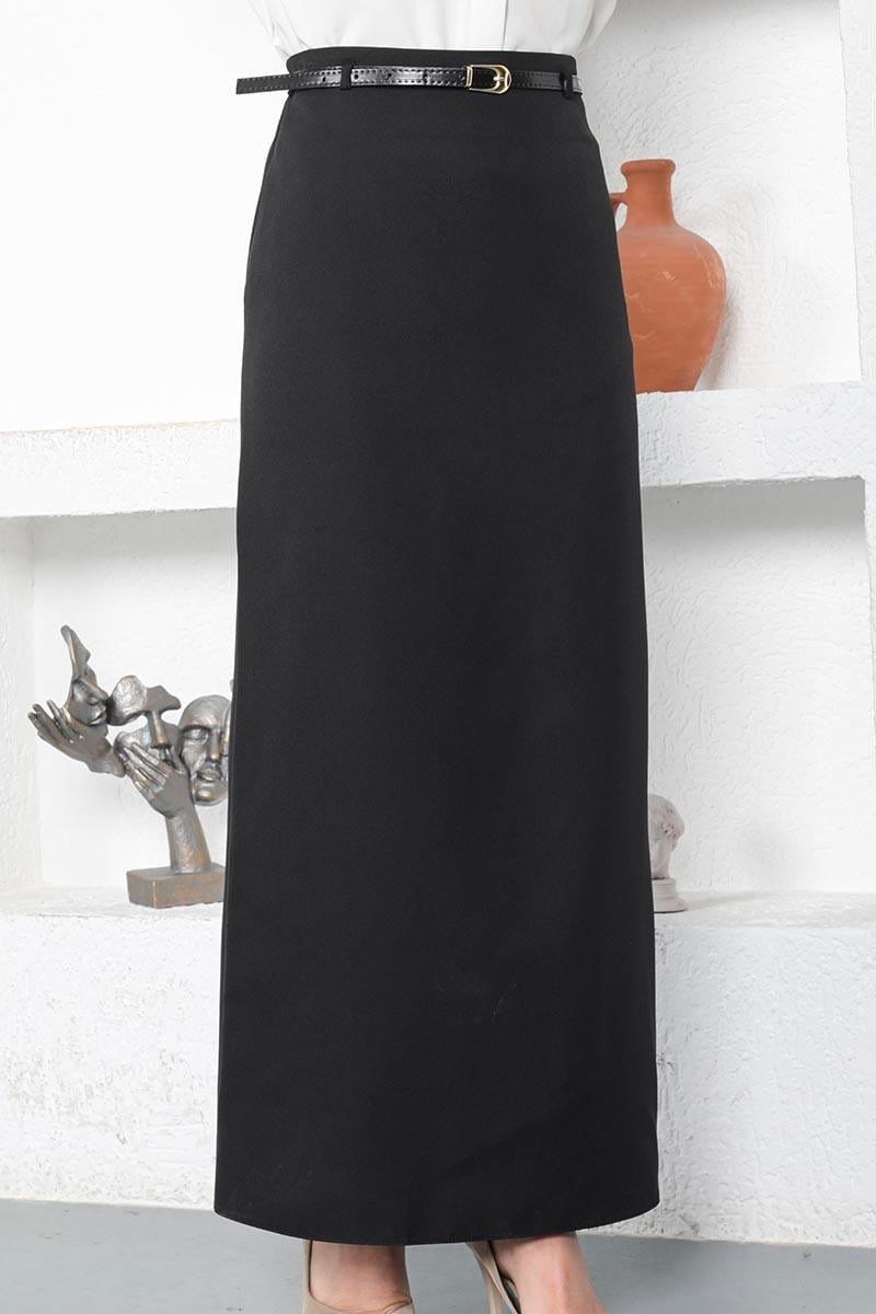 Kemerli Kalem Etek Siyah