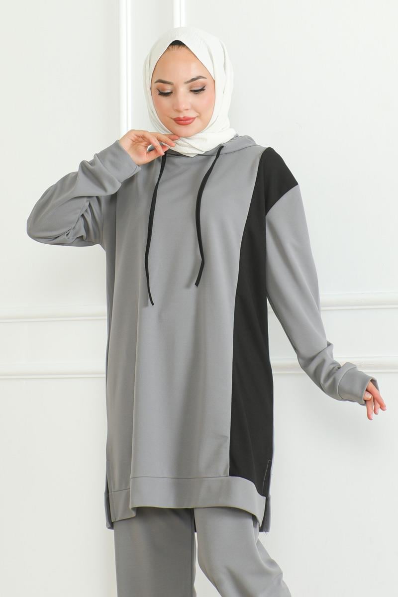 Oversize Spor Takım GRİ