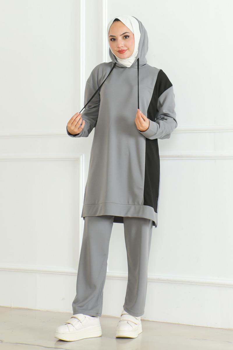 Oversize Spor Takım GRİ