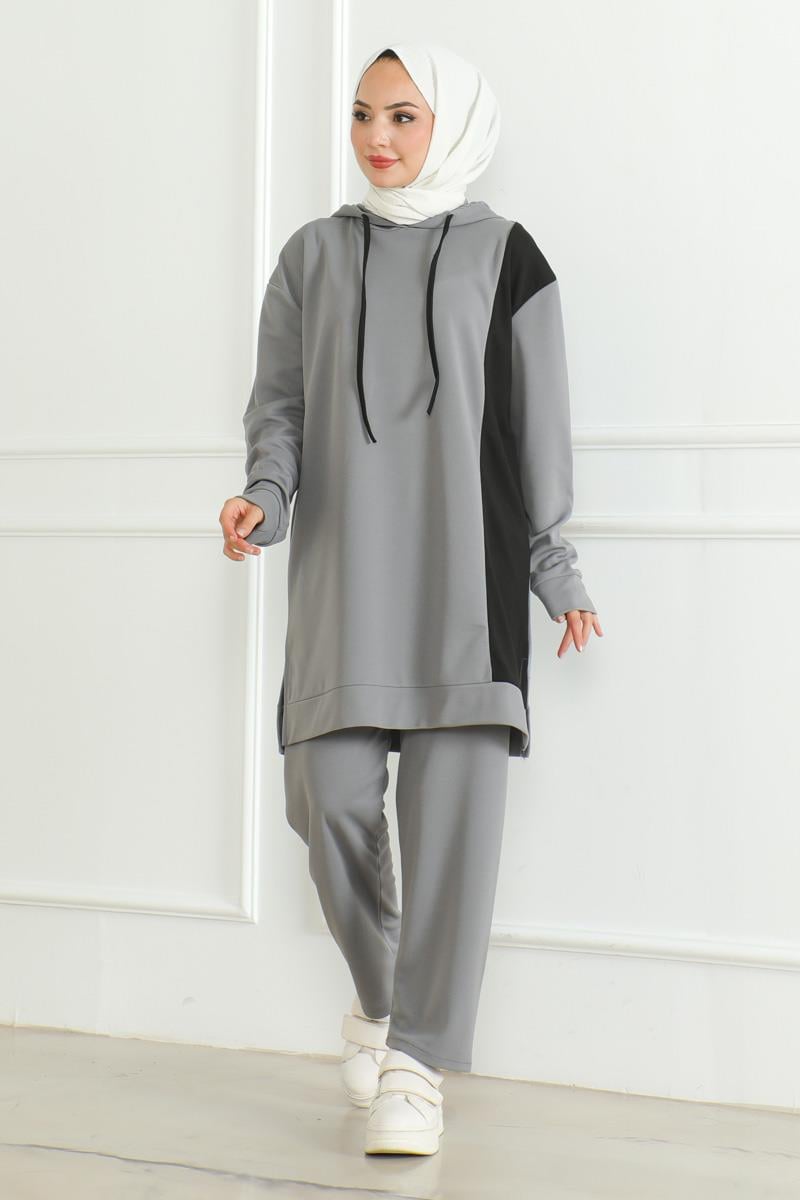 Oversize Spor Takım GRİ
