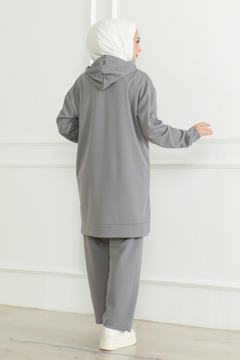 Oversize Spor Takım GRİ