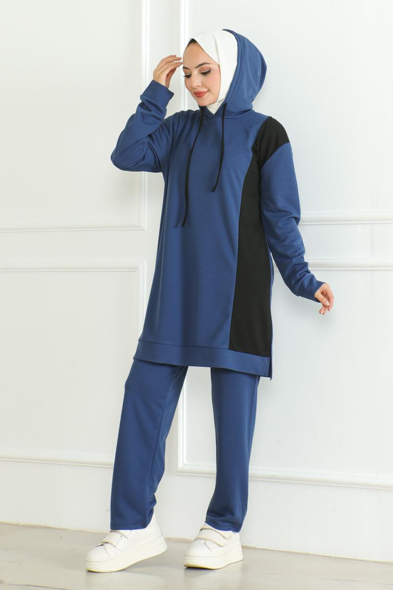 Oversize Spor Takım İNDİGO