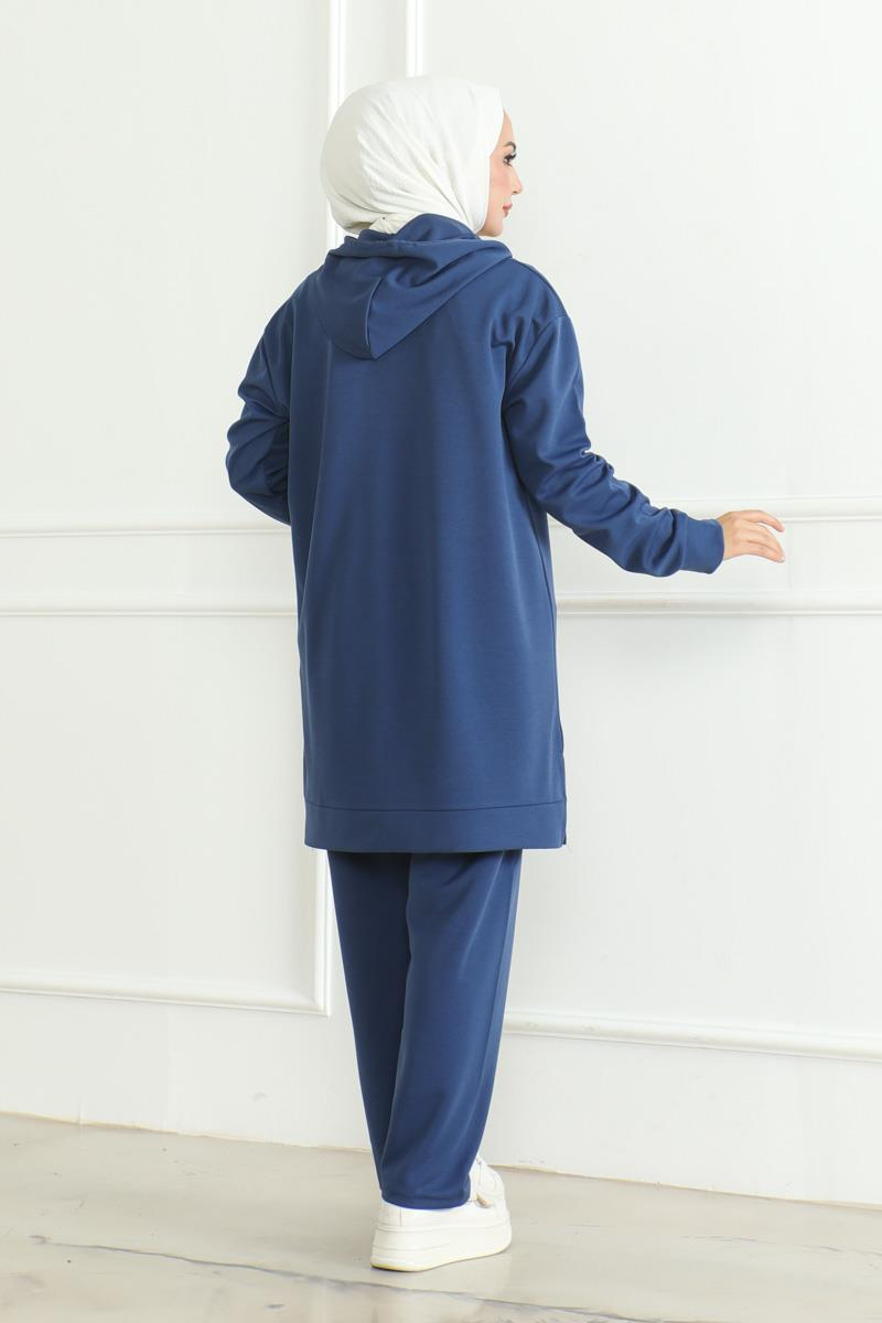 Oversize Spor Takım İNDİGO