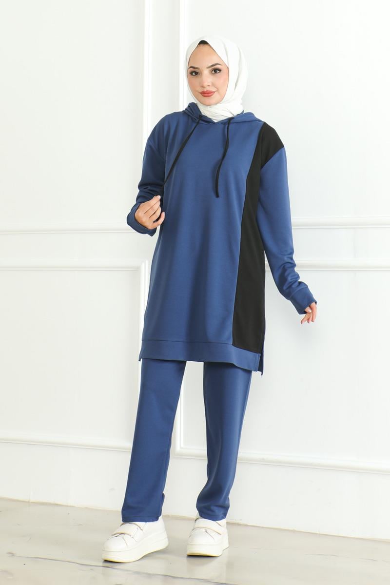 Oversize Spor Takım İNDİGO