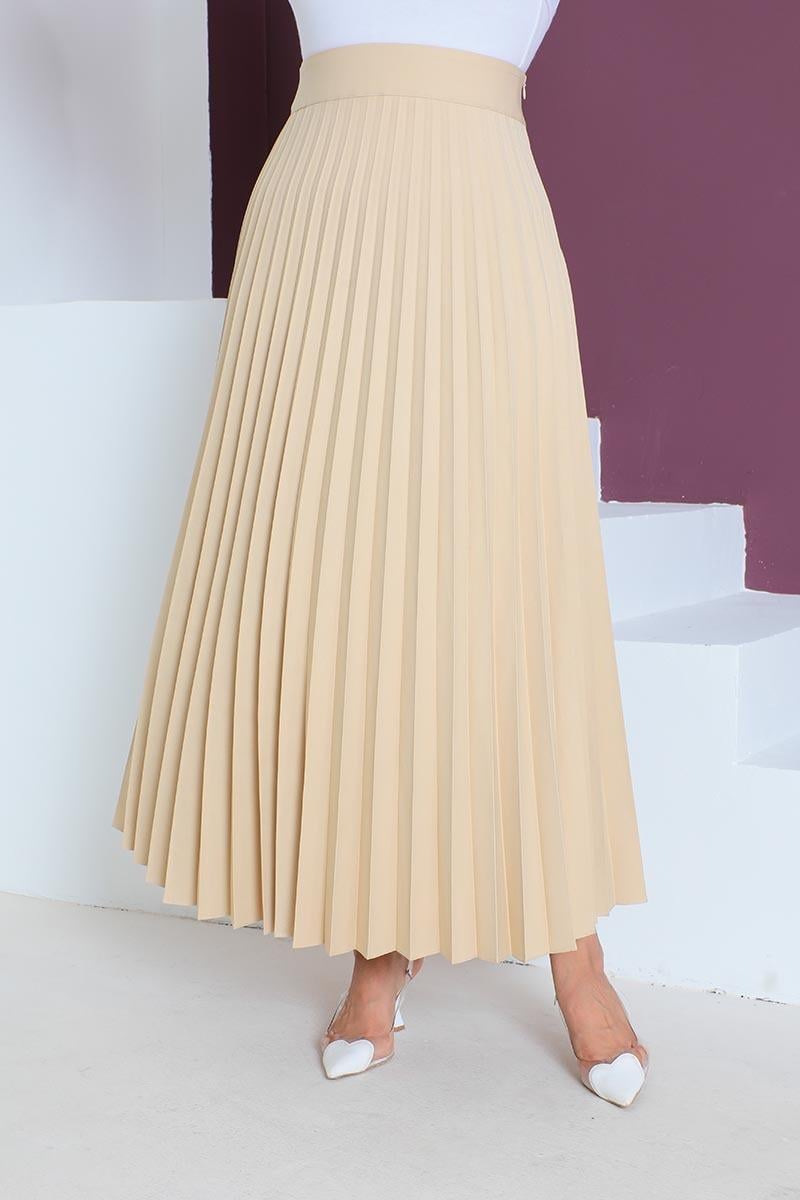 Piliseli Etek Camel